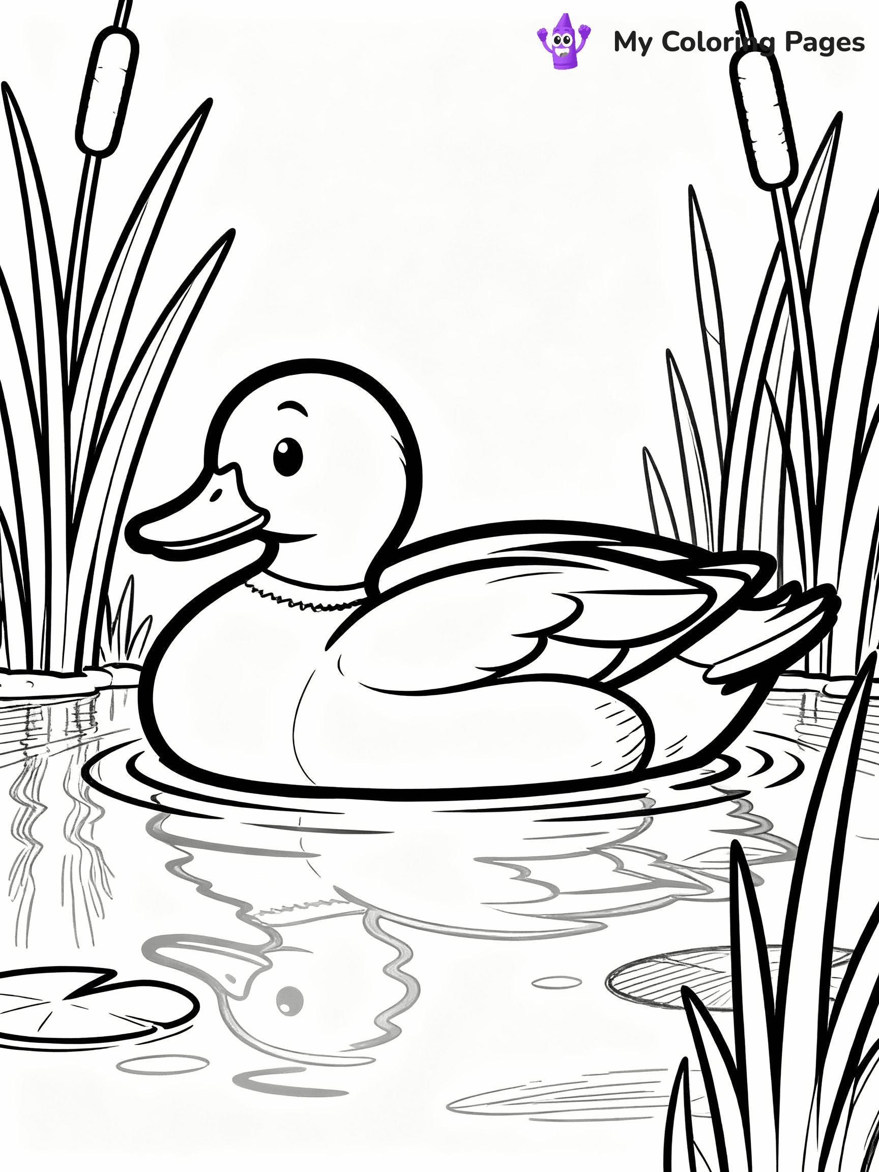 Duck Coloring Pages - 26