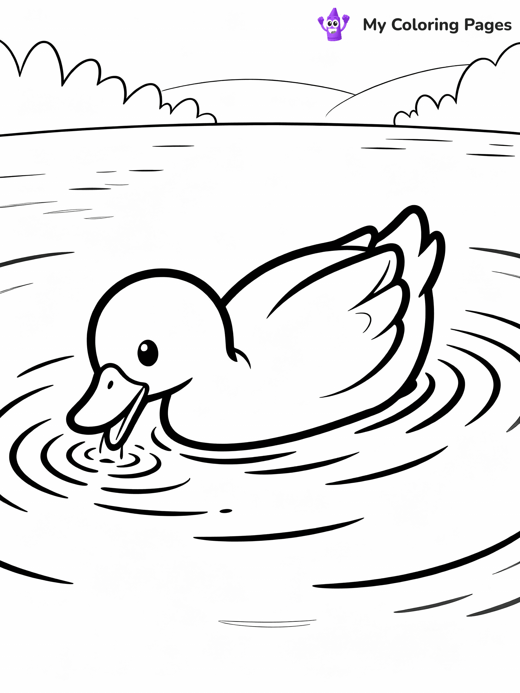 Duck Coloring Pages - 25