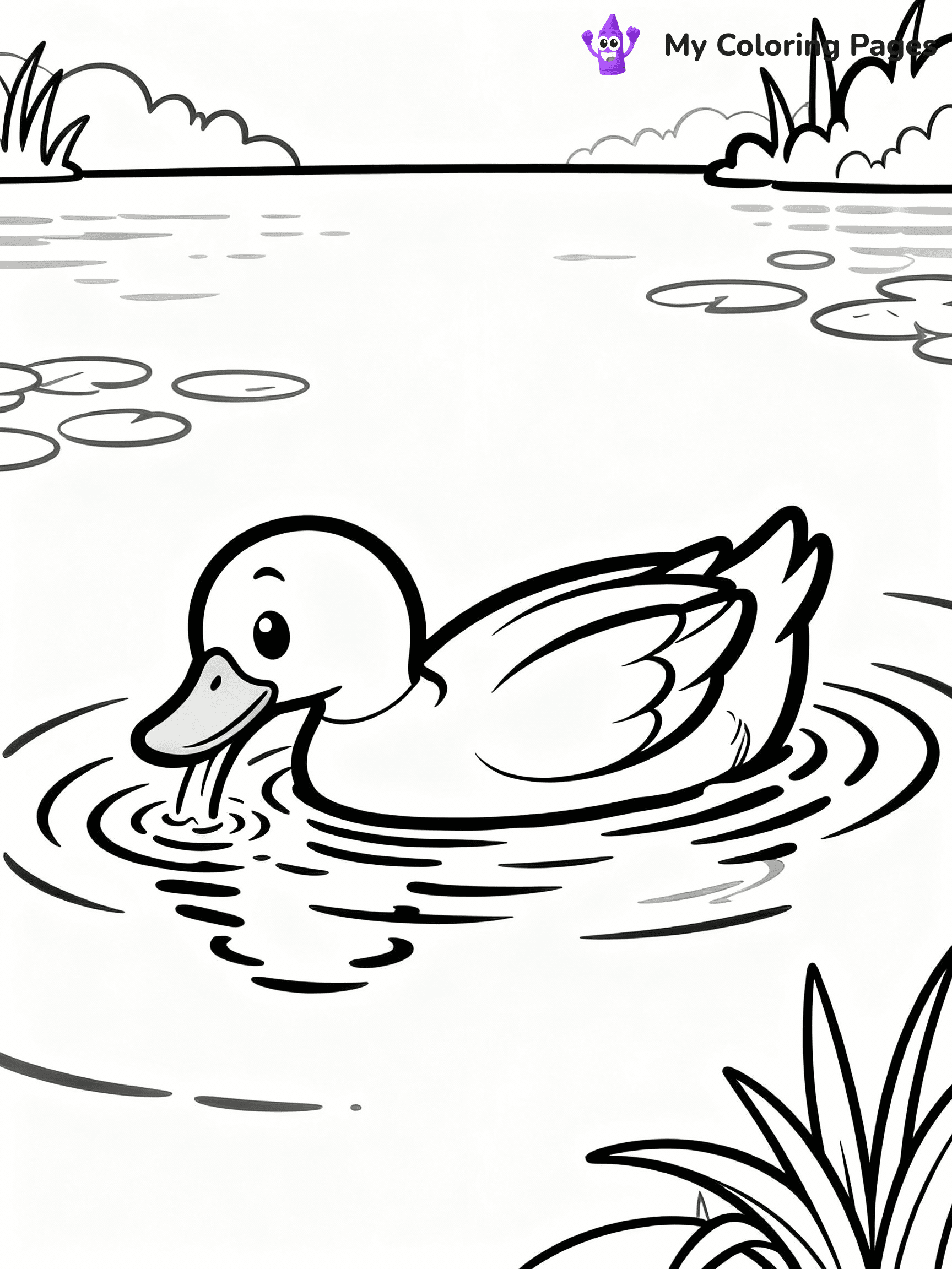 Duck Coloring Pages - 23