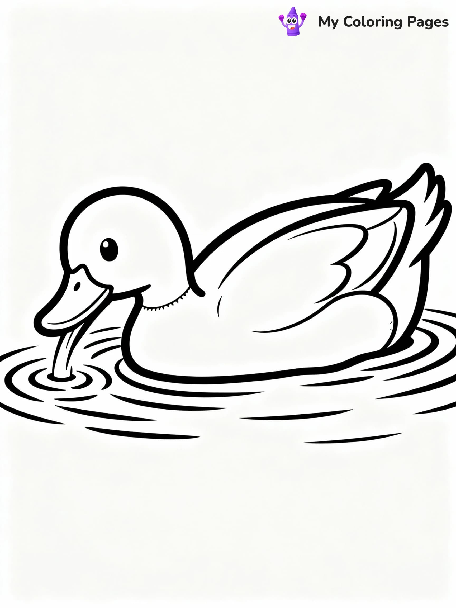 Duck Coloring Pages - 22