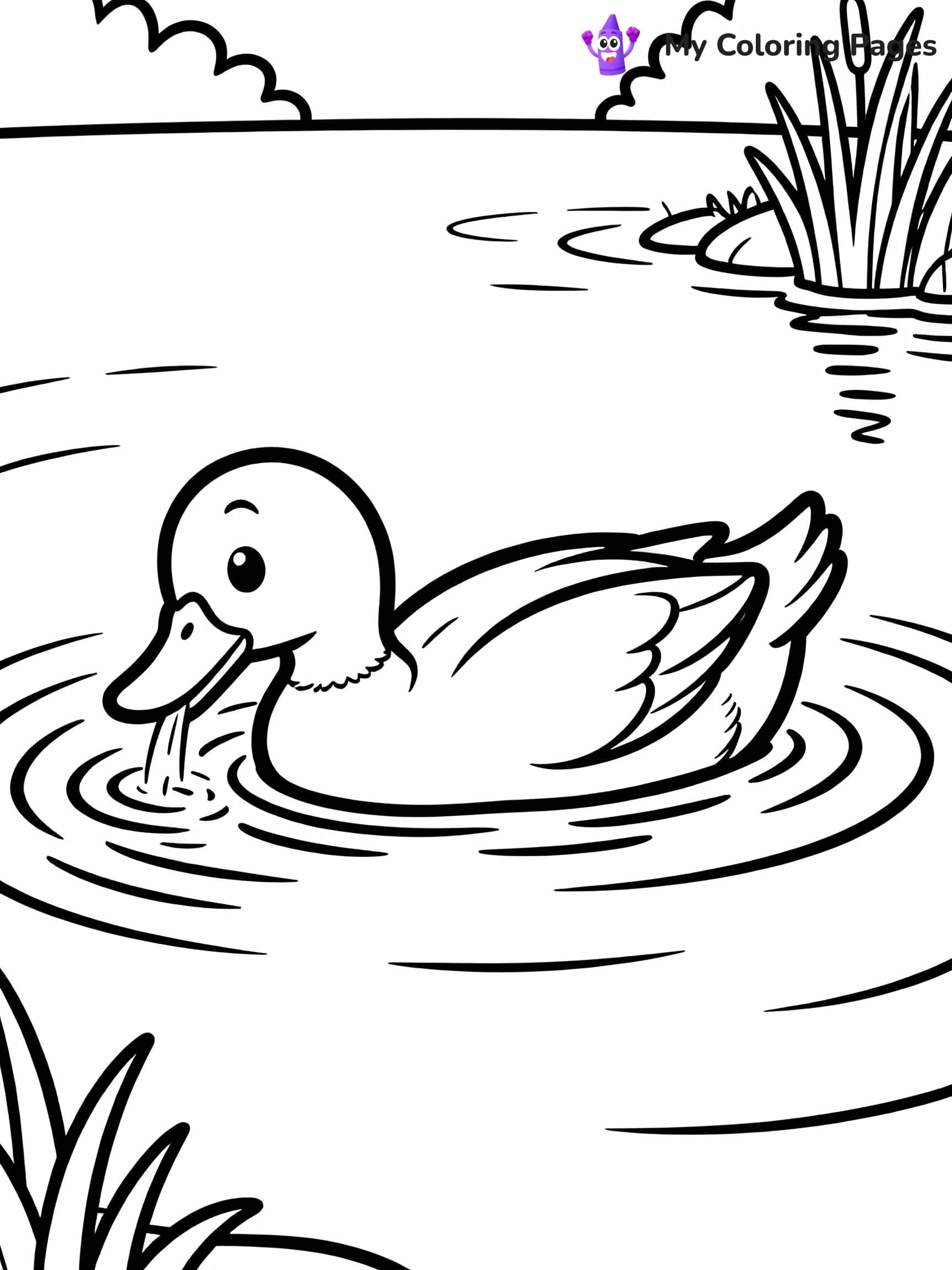 Duck Coloring Pages - 19
