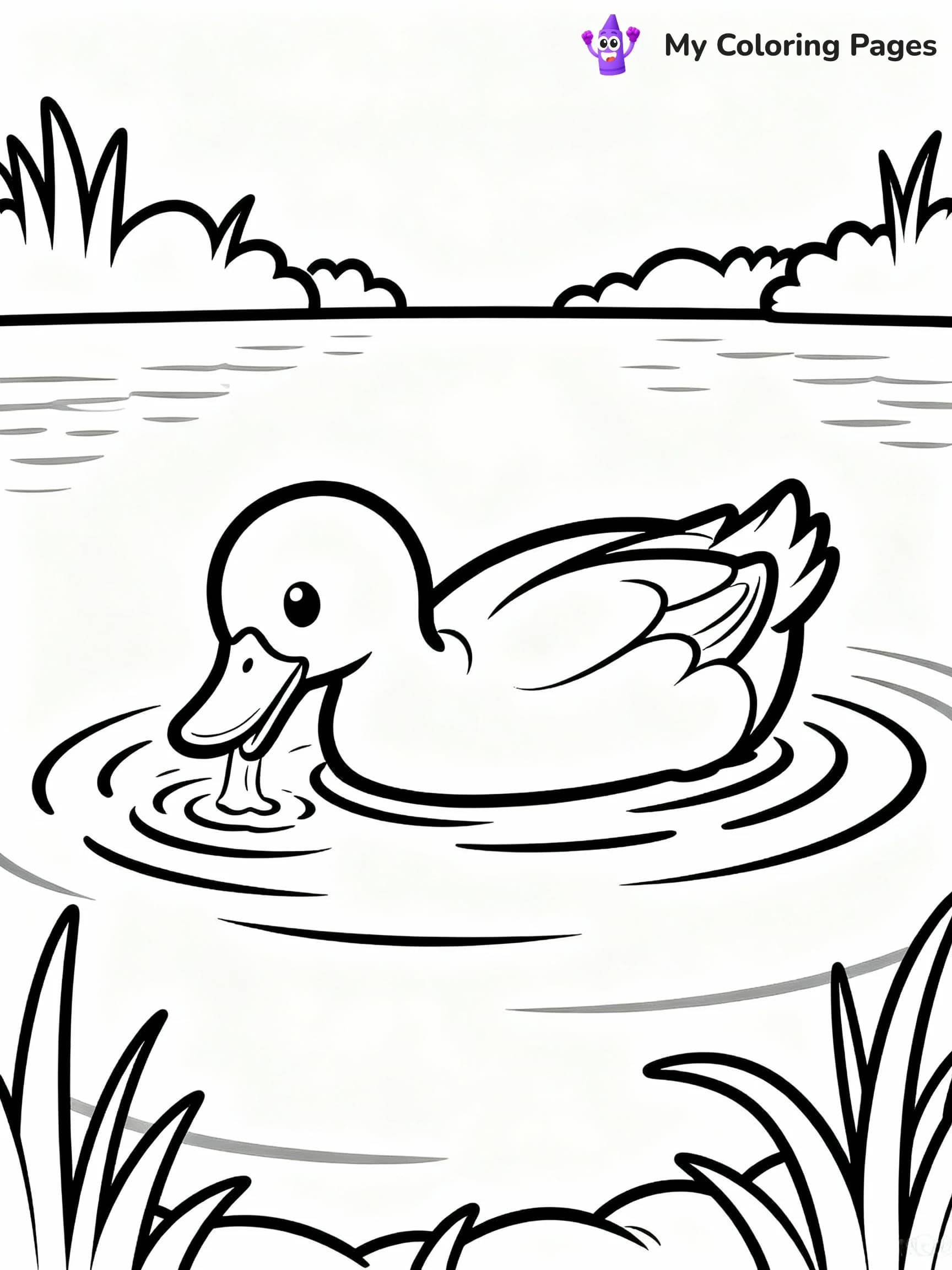 Duck Coloring Pages - 17