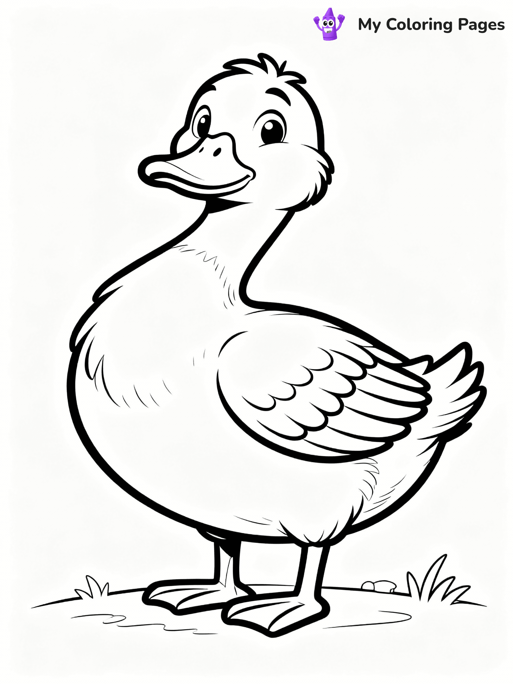 Duck Coloring Pages - 11