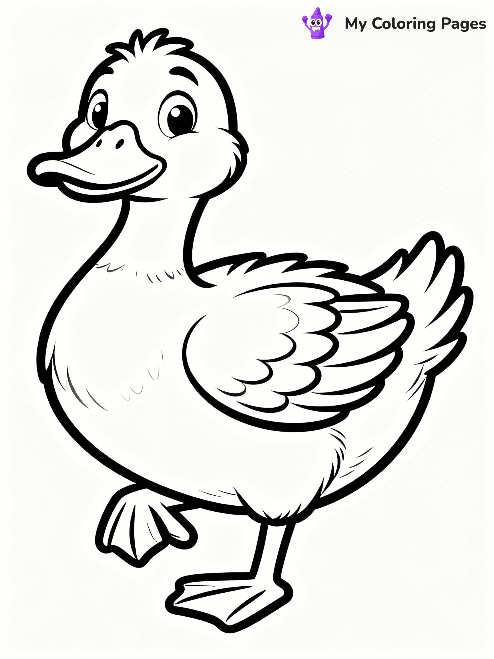 Duck Coloring Pages - 10