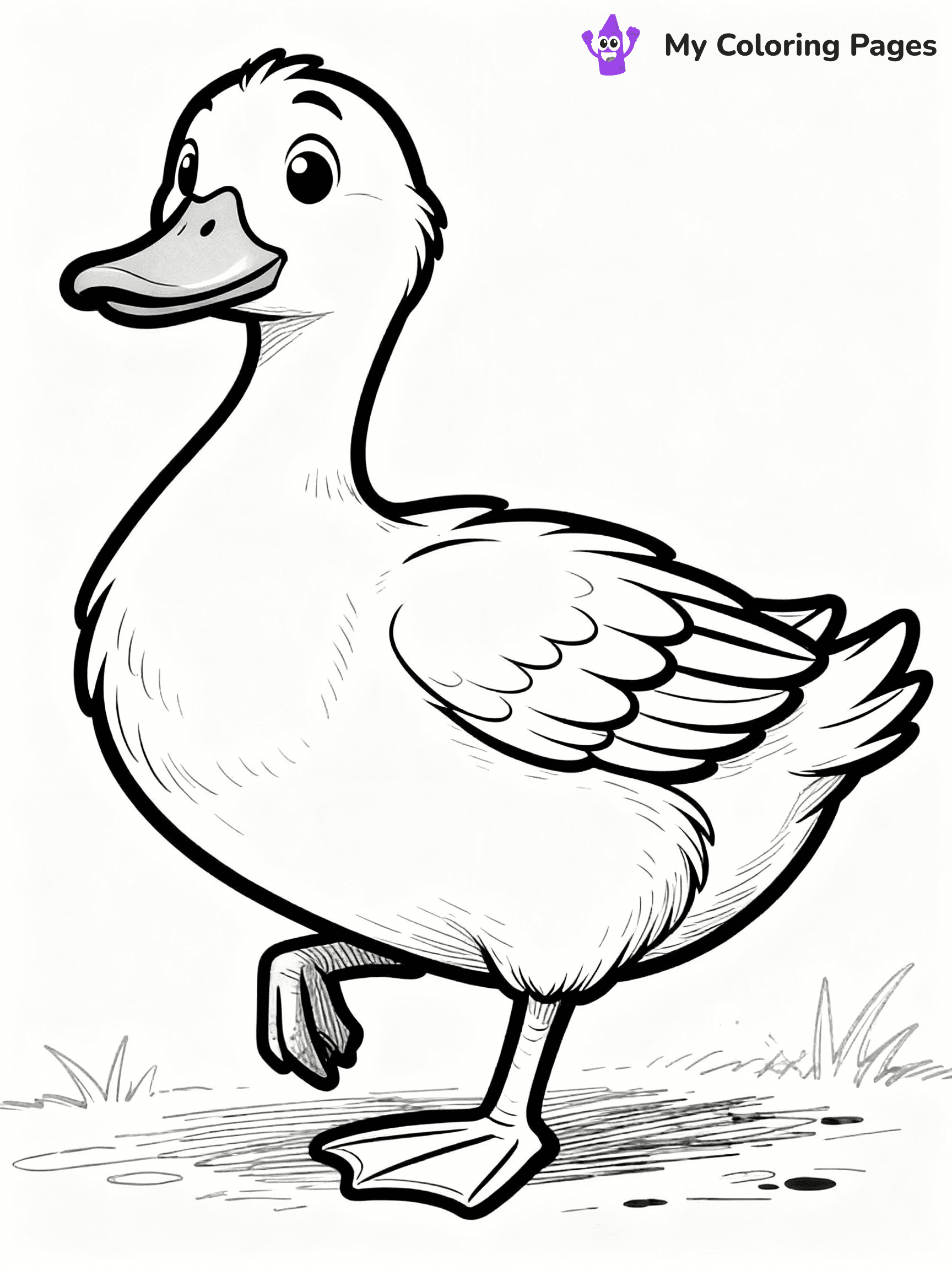 Duck Coloring Pages - 8