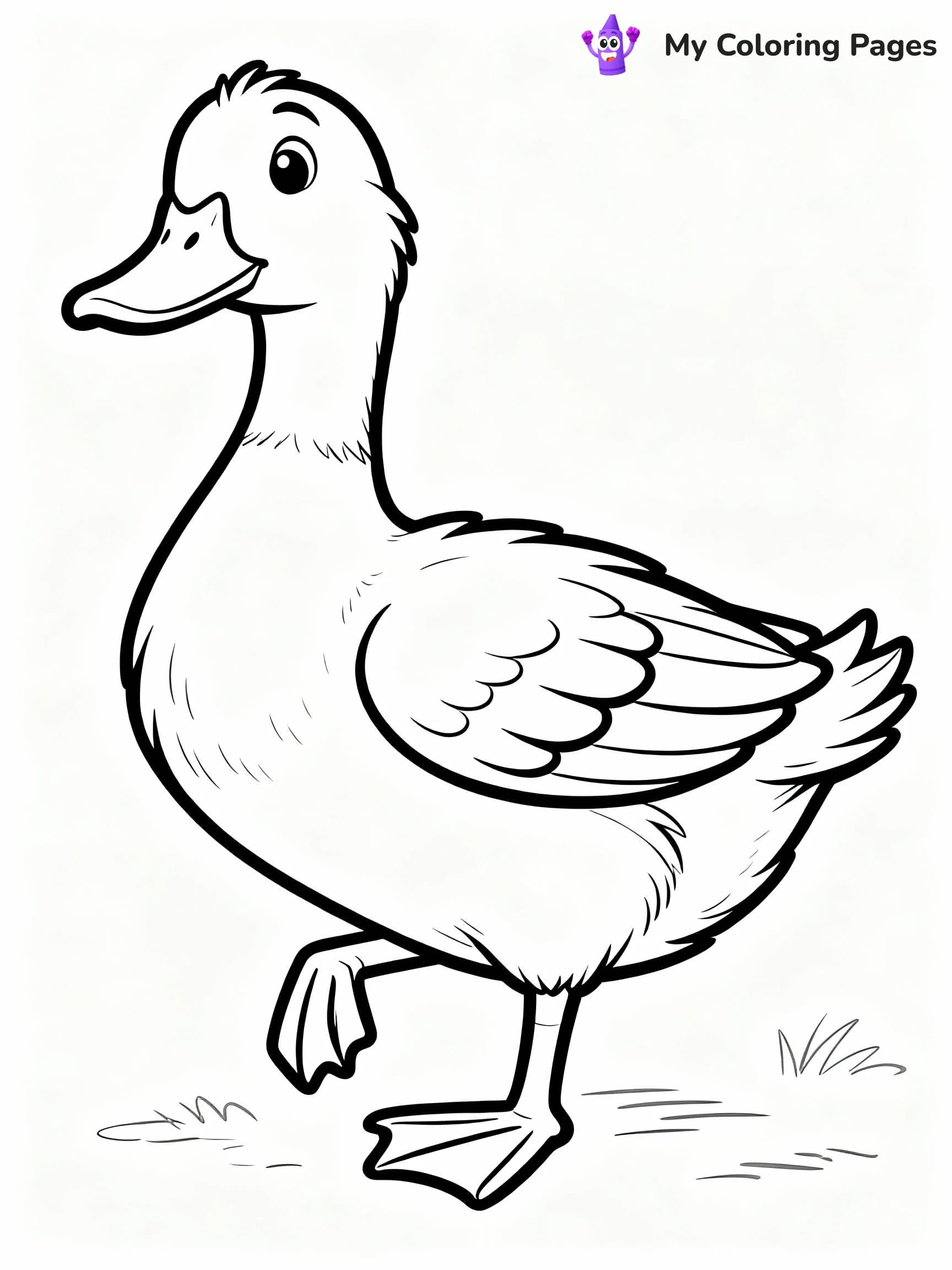 Duck Coloring Pages - 7