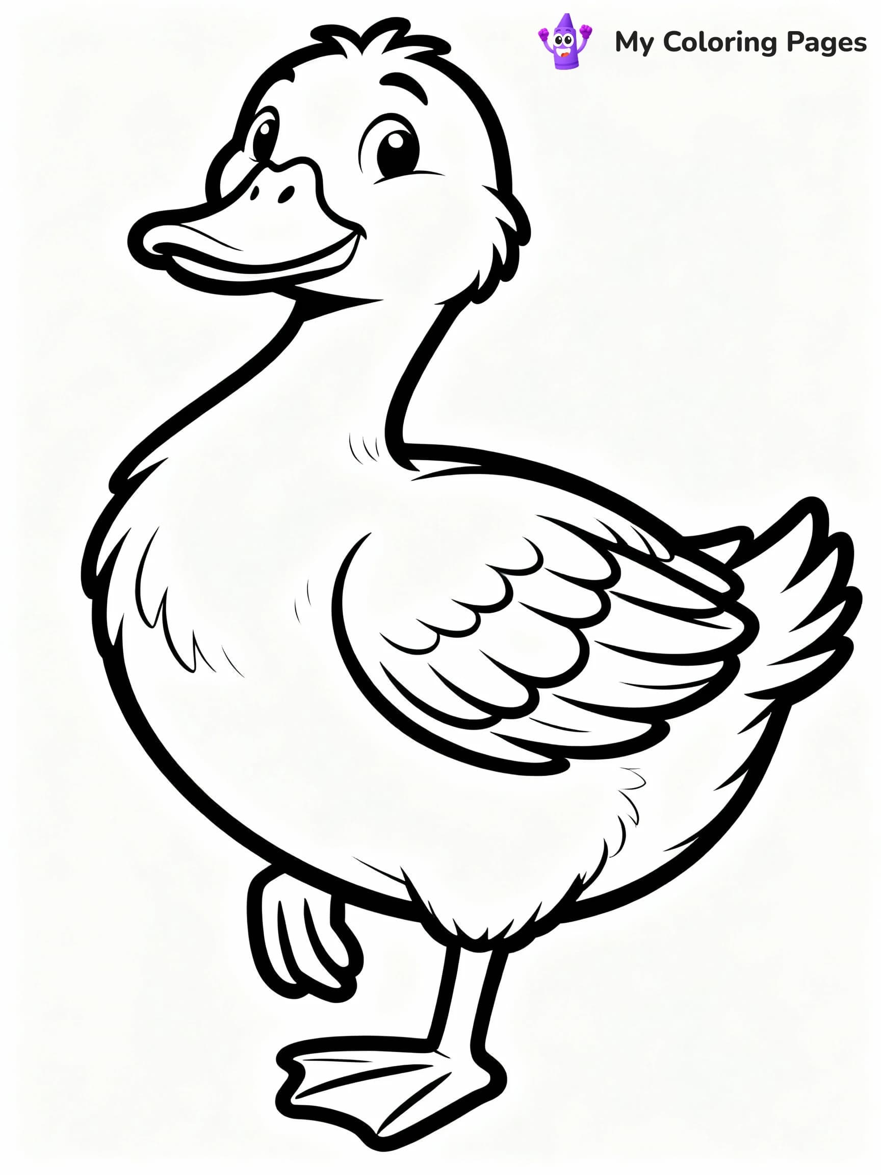 Duck Coloring Pages - 6