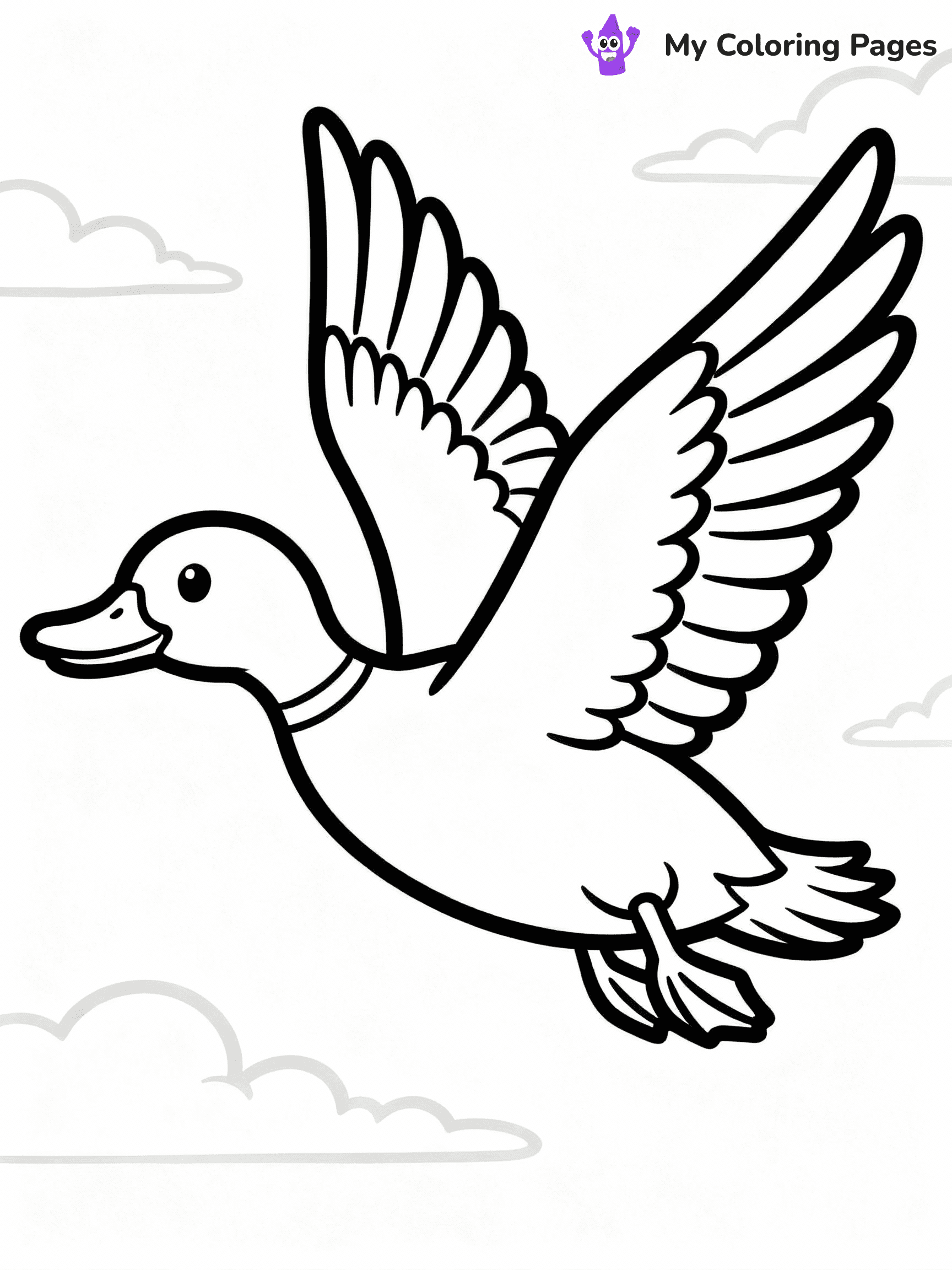 Duck Coloring Pages - 5