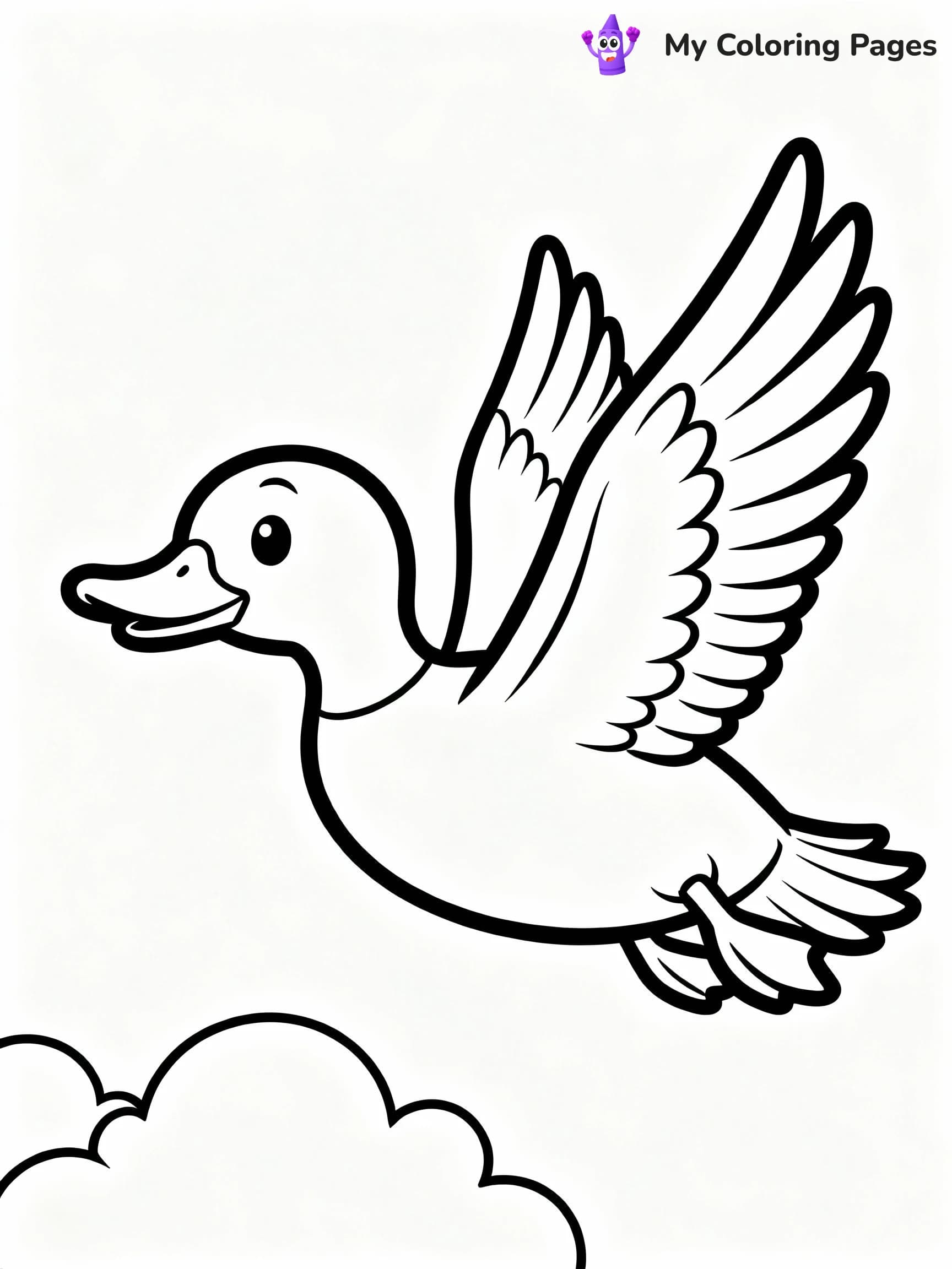 Duck Coloring Pages - 4