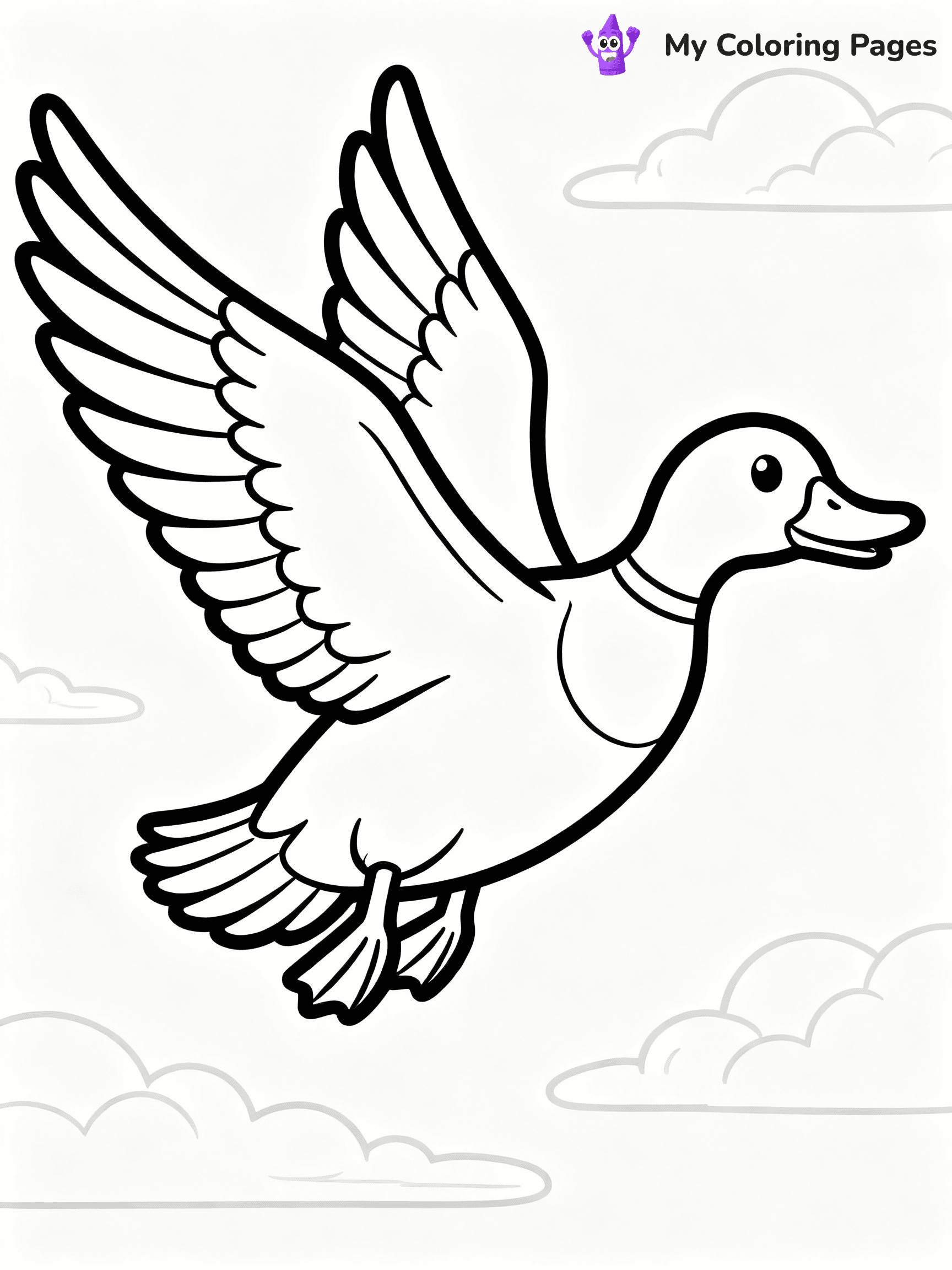 Duck Coloring Pages - 3