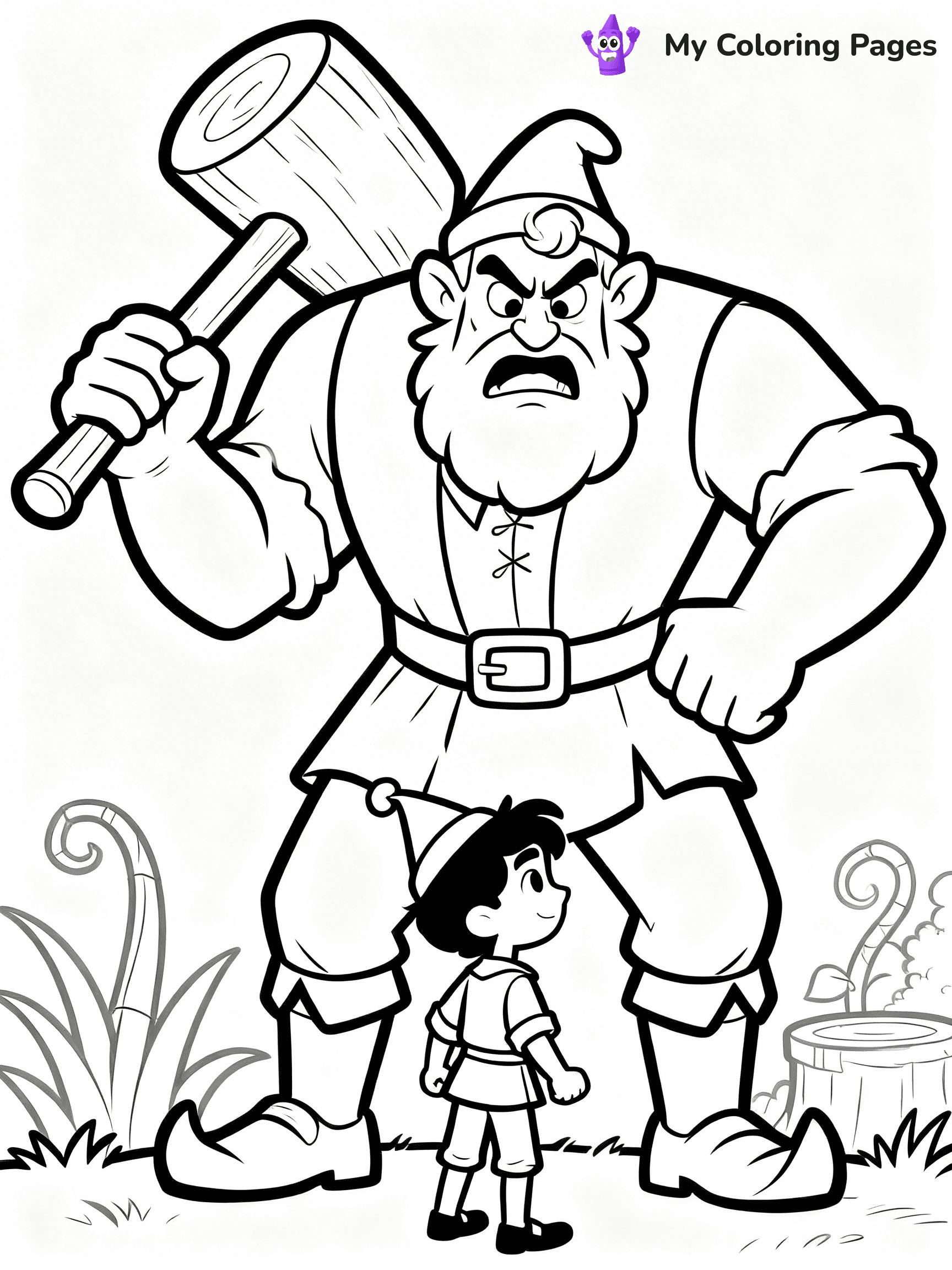 Jack and the Beanstalk Coloring Pages - 9