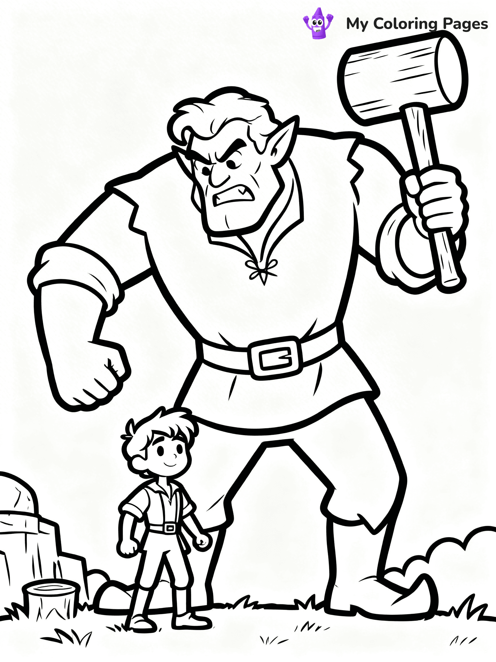 Jack and the Beanstalk Coloring Pages - 8