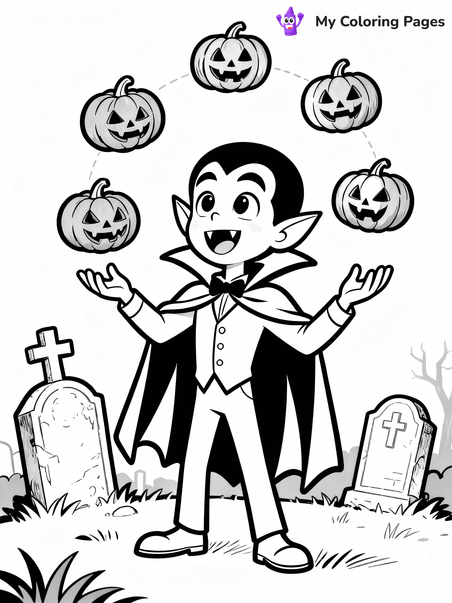 Vampire Coloring Pages - 28