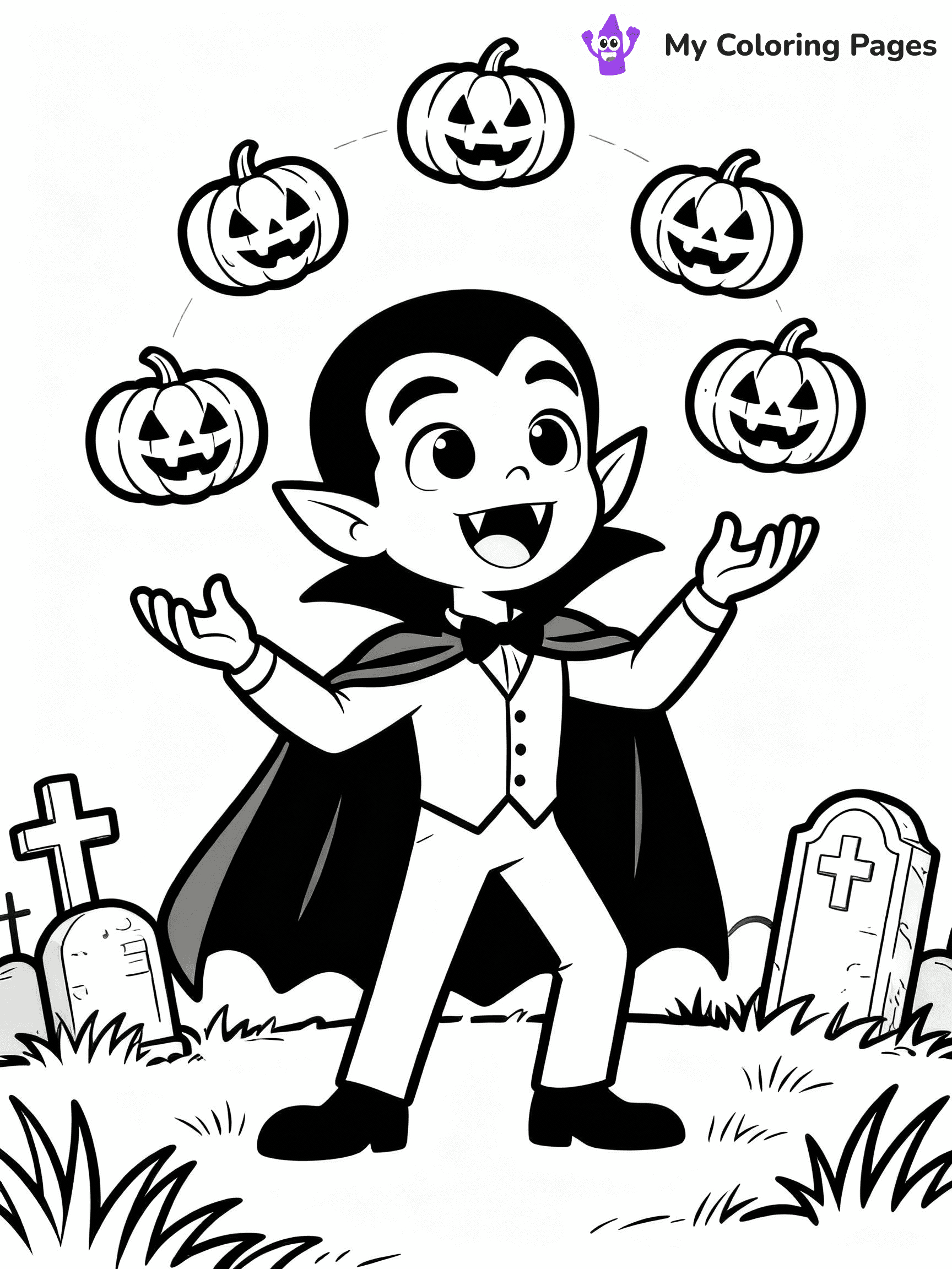 Vampire Coloring Pages - 25