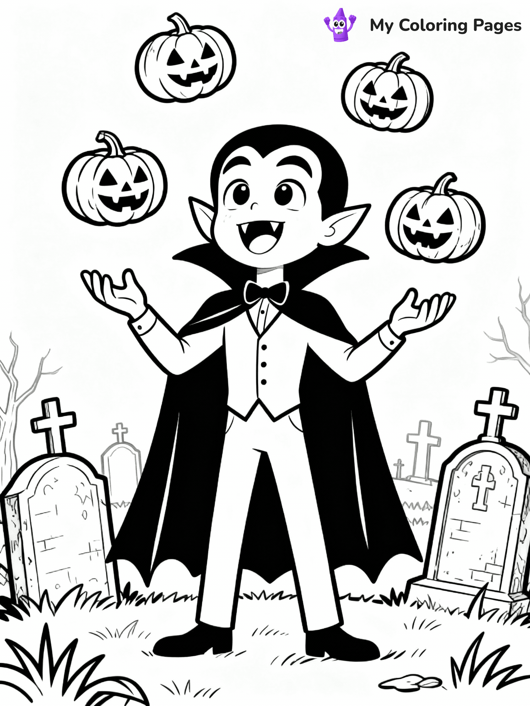 Vampire Coloring Pages - 24