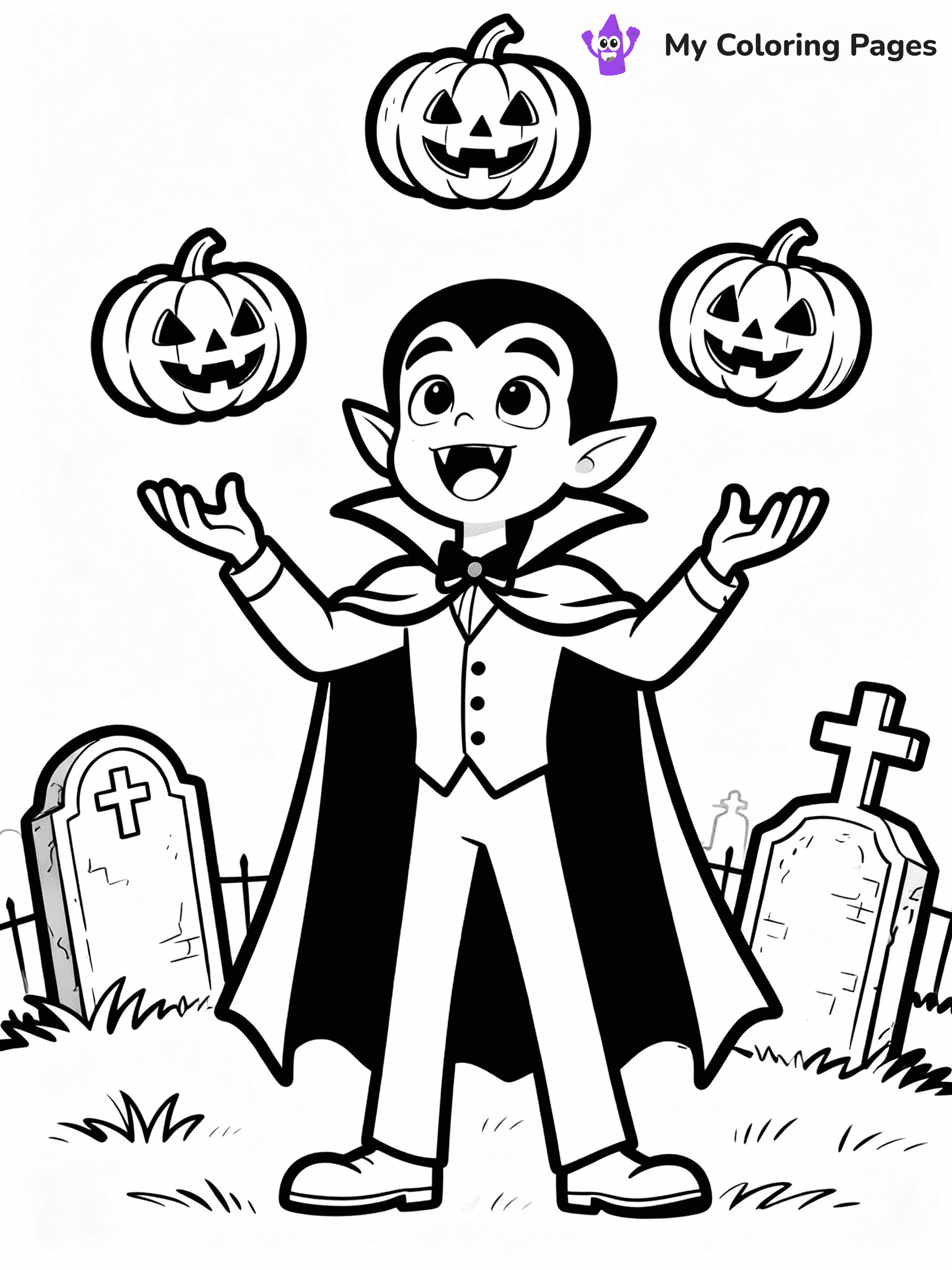 Vampire Coloring Pages - 23