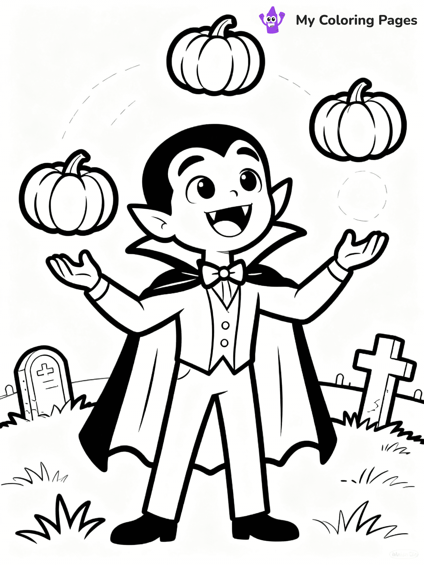 Vampire Coloring Pages - 22