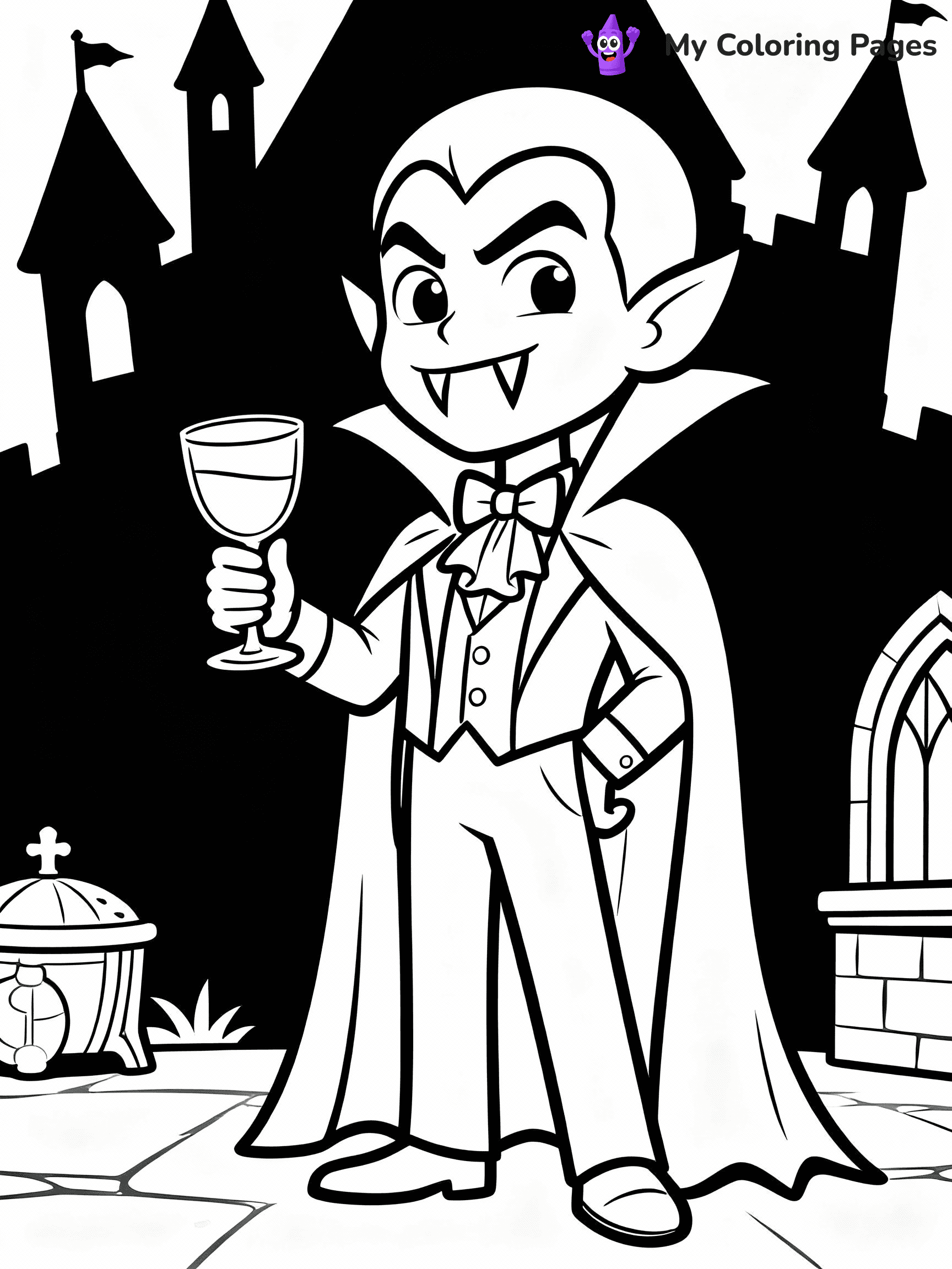 Vampire Coloring Pages - 20