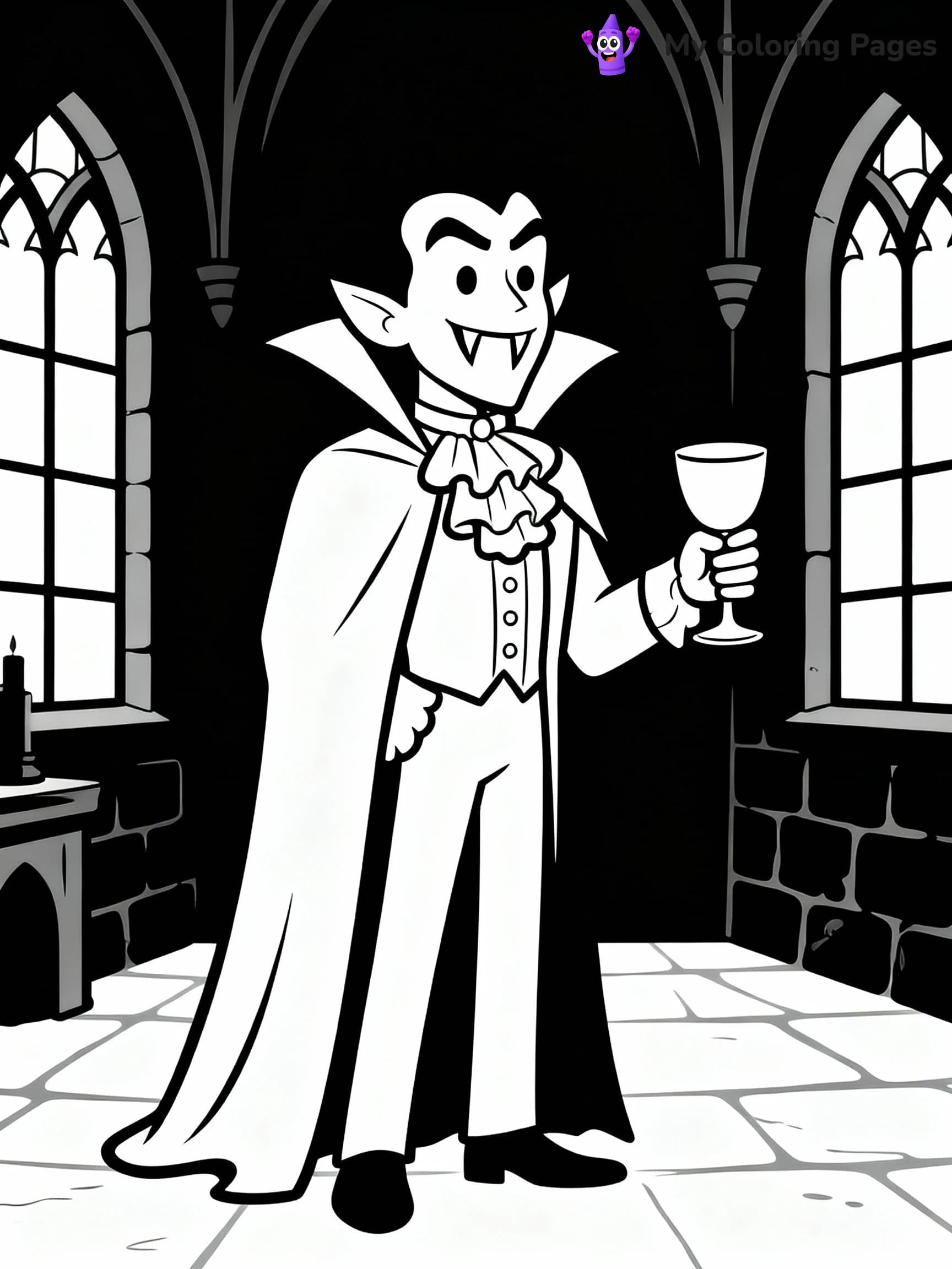 Vampire Coloring Pages - 19