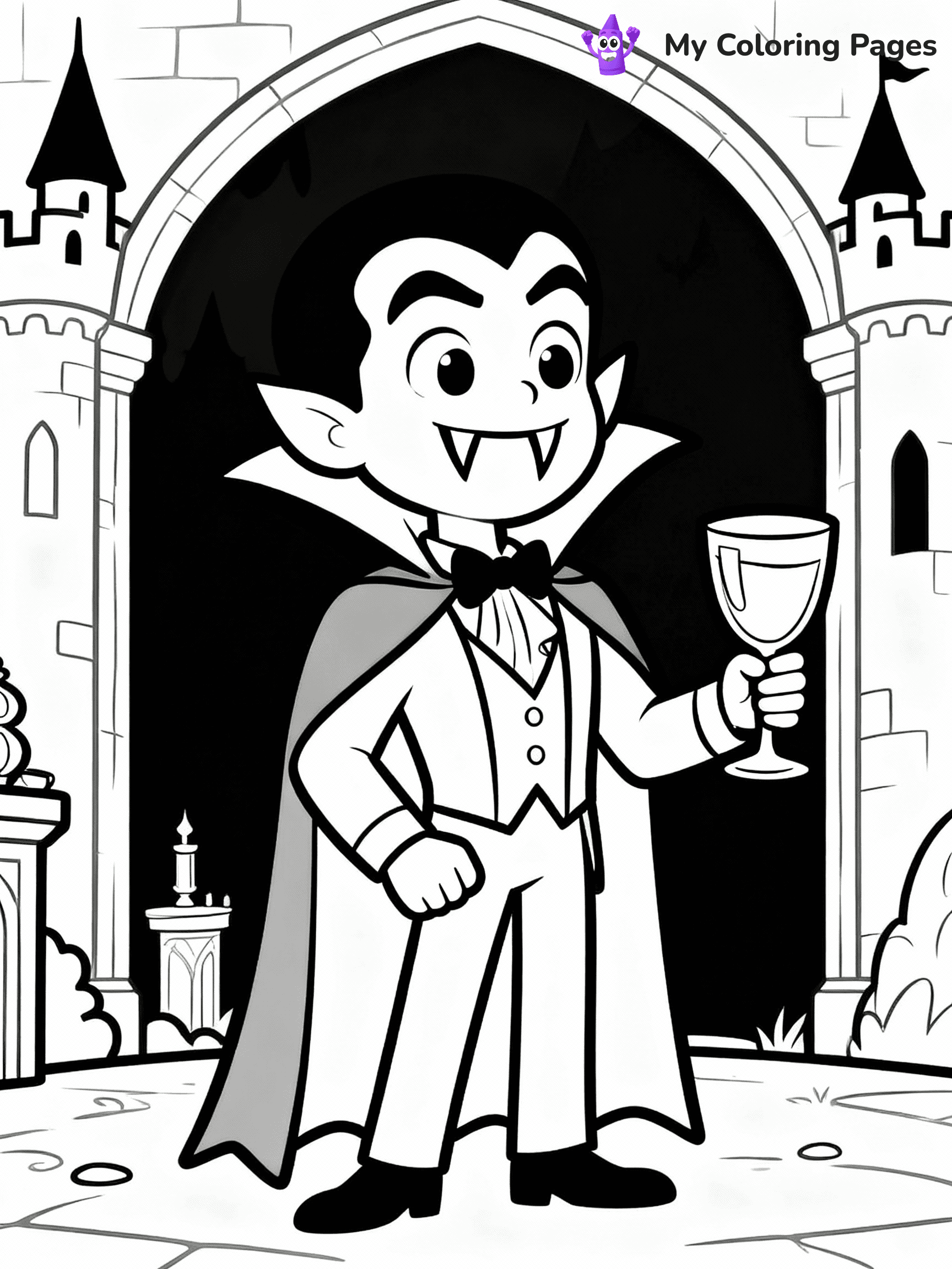 Vampire Coloring Pages - 17