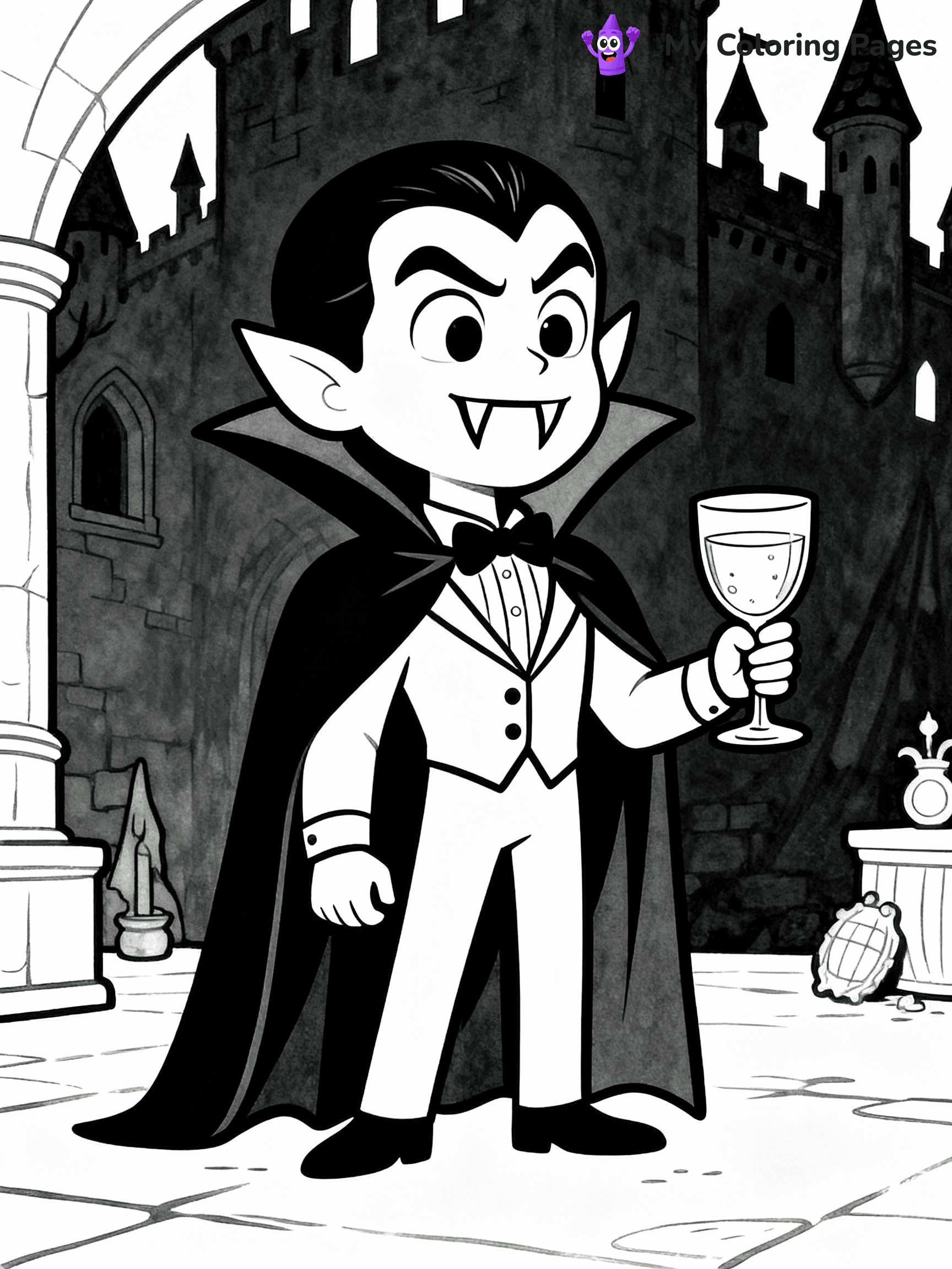 Vampire Coloring Pages - 16