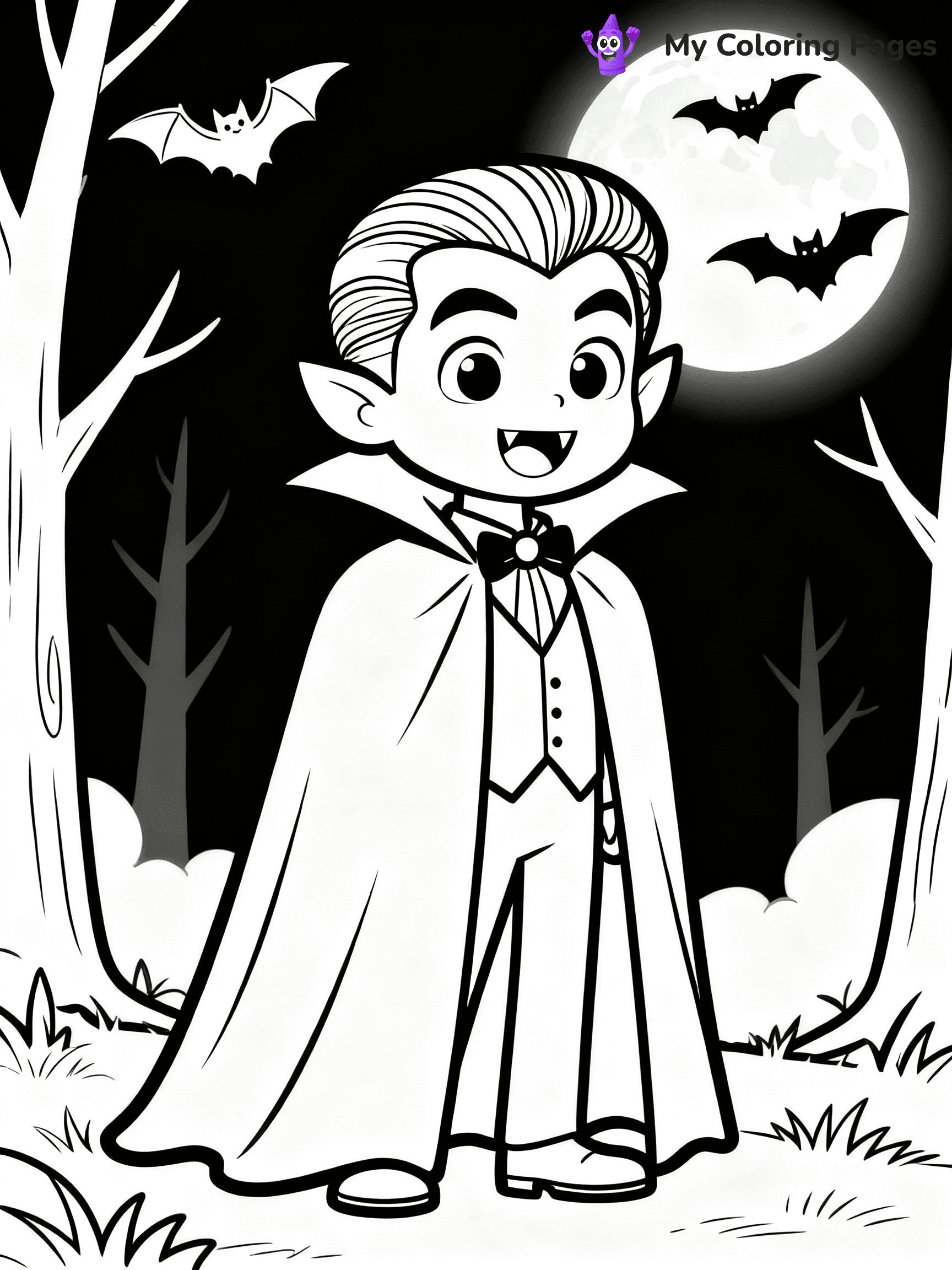 Vampire Coloring Pages - 14