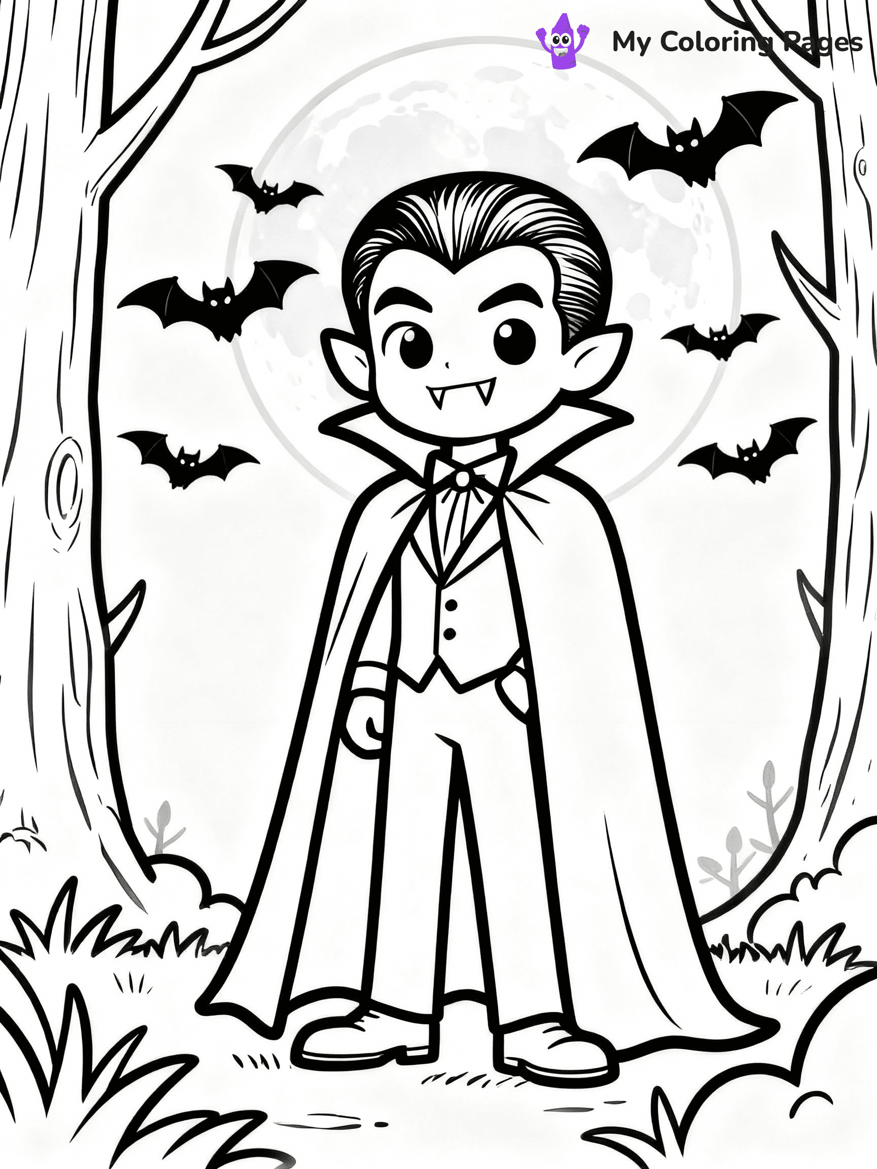 Vampire Coloring Pages - 12