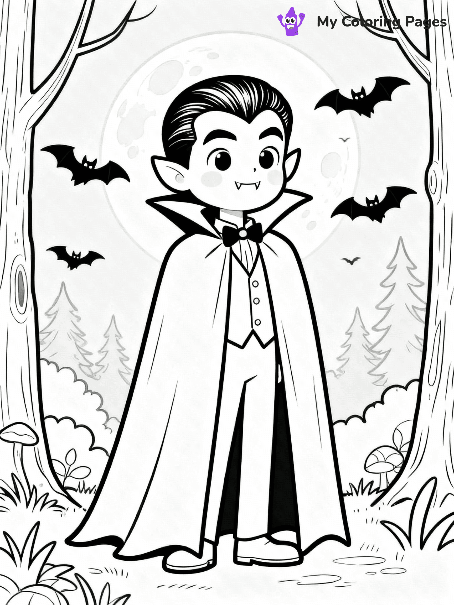 Vampire Coloring Pages - 10