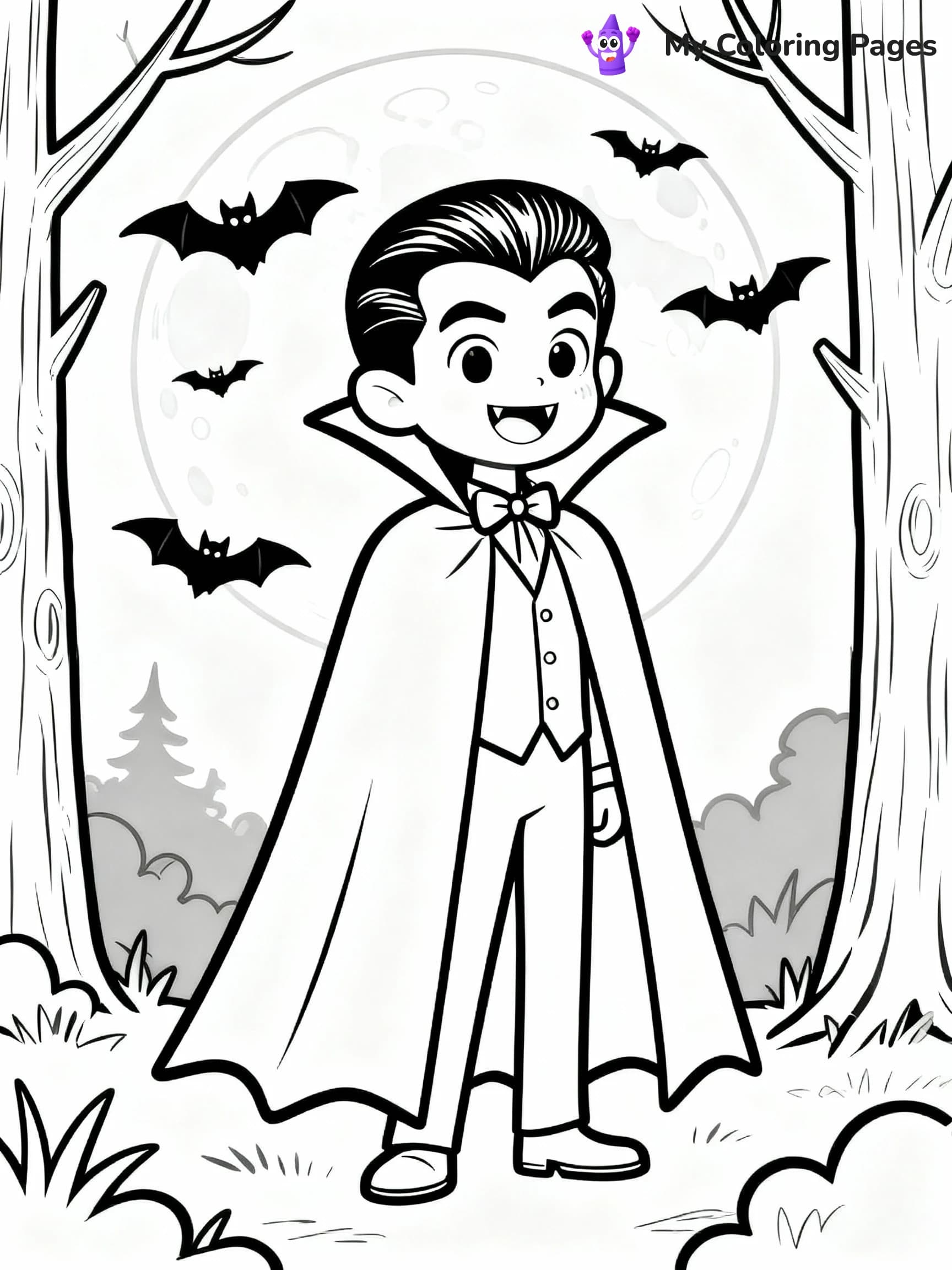Vampire Coloring Pages - 8