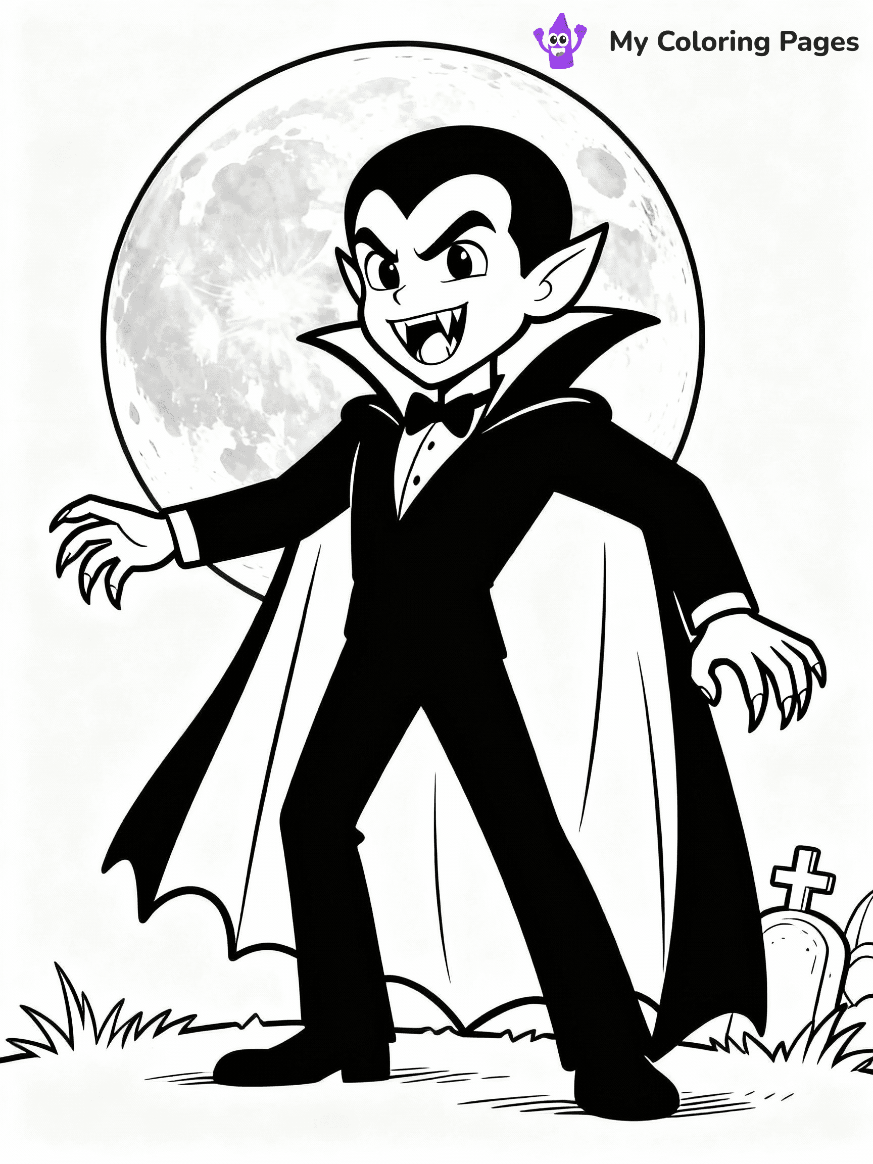 Vampire Coloring Pages - 7