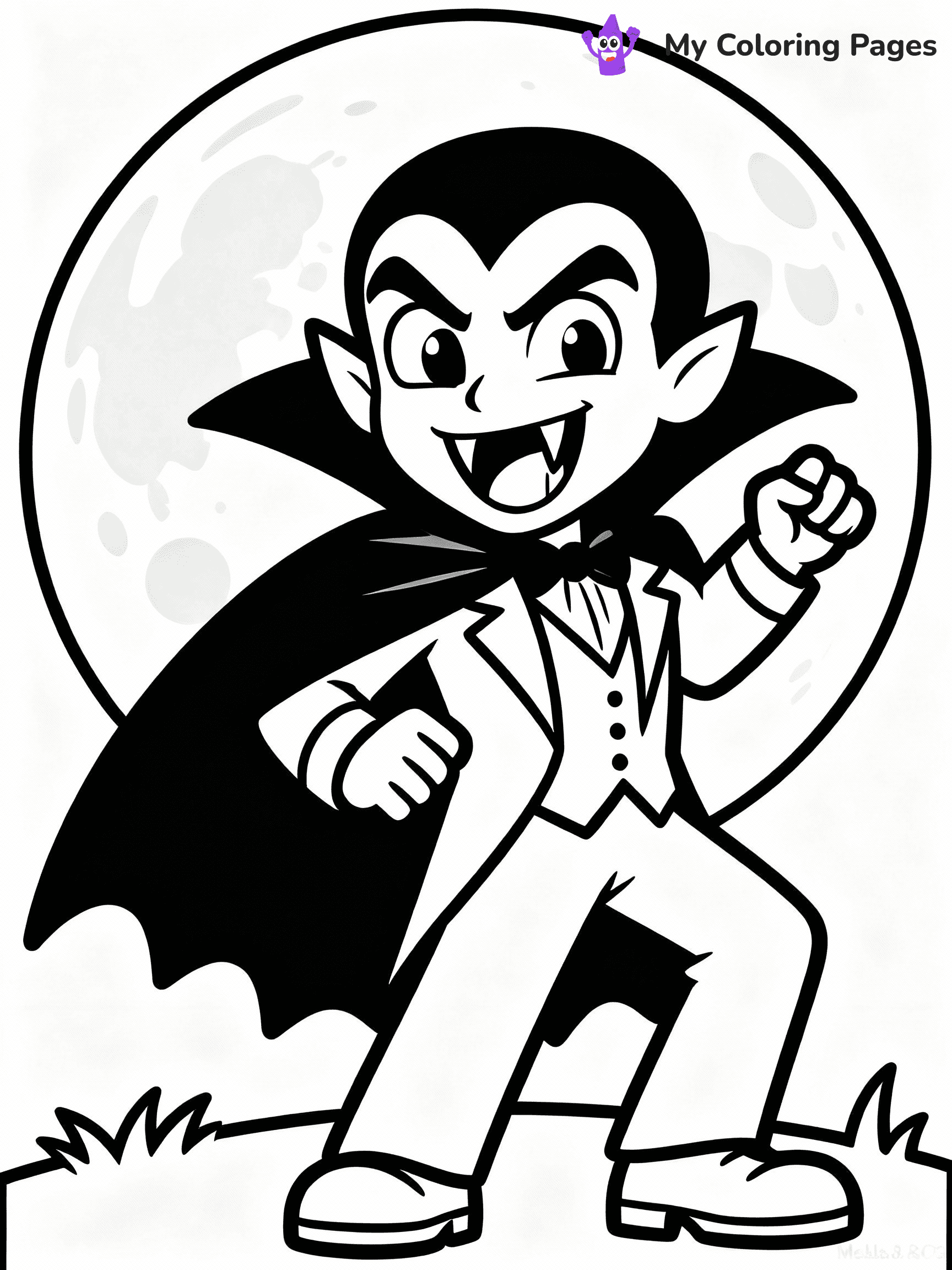 Vampire Coloring Pages - 4