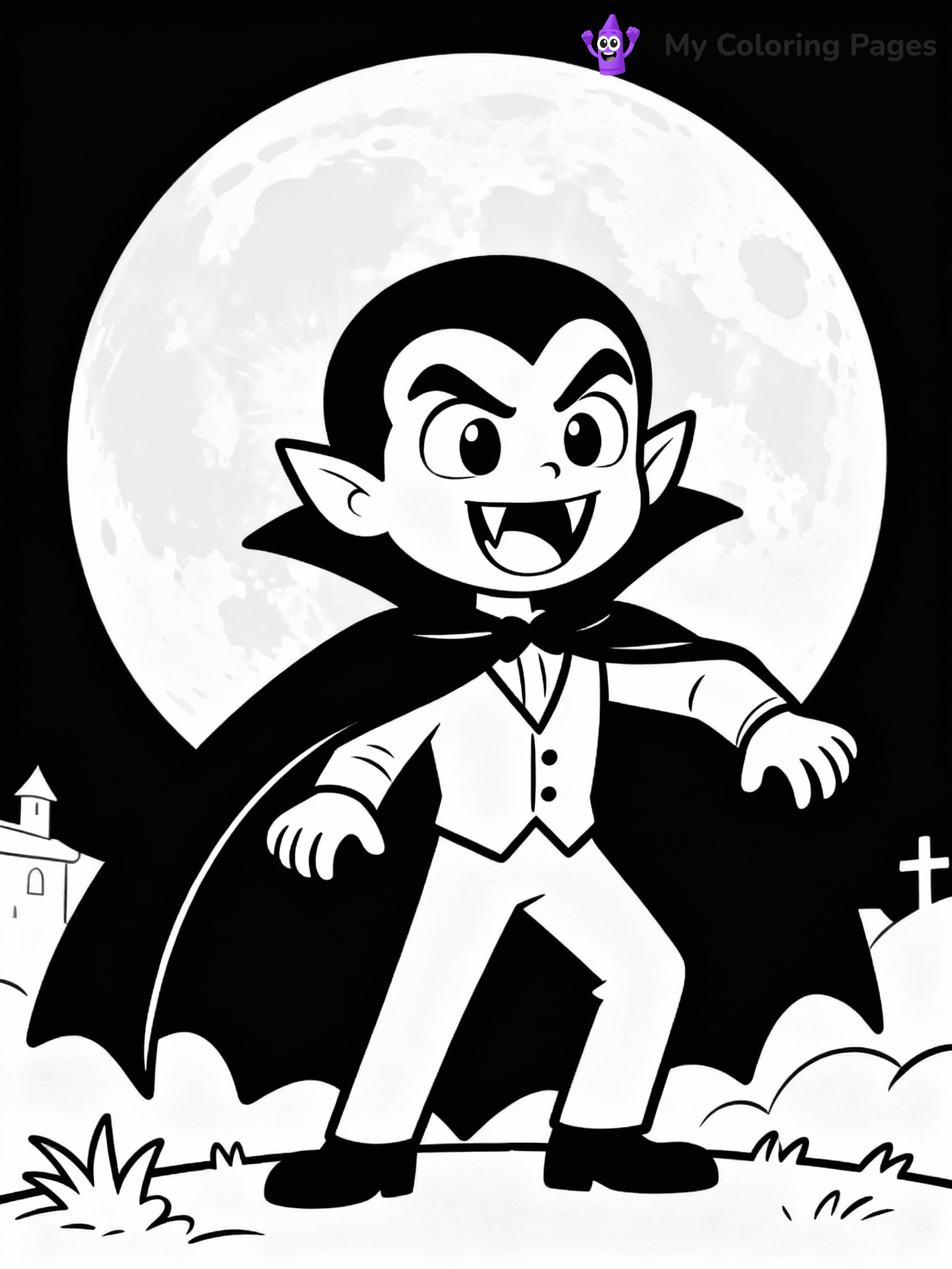 Vampire Coloring Pages - 1
