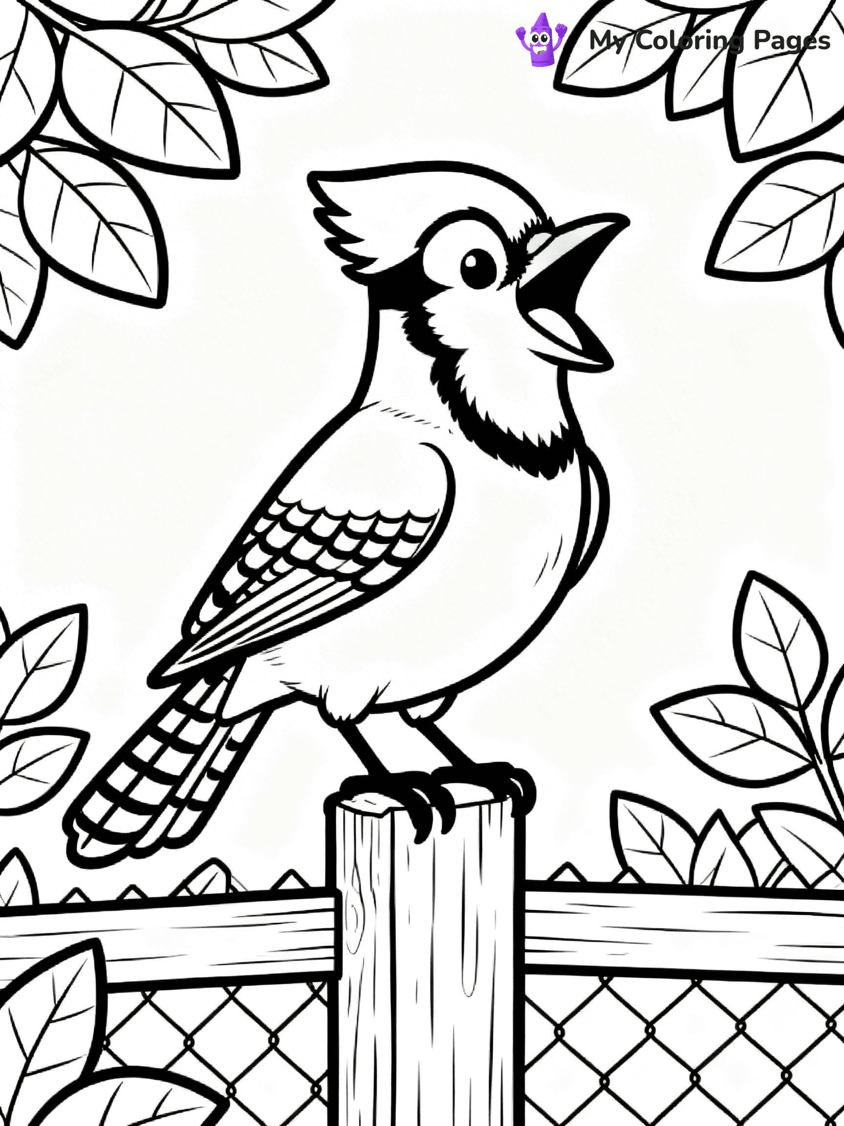 Blue Jay Coloring Pages - 13