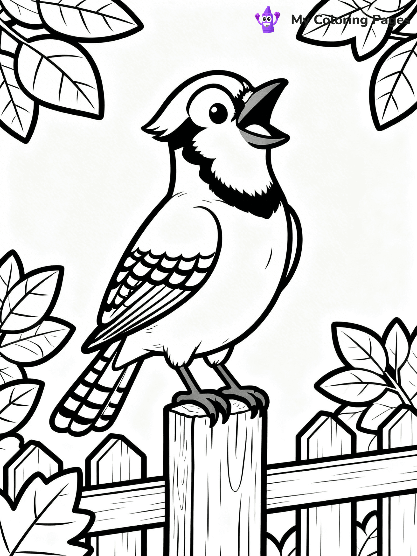 Blue Jay Coloring Pages - 12