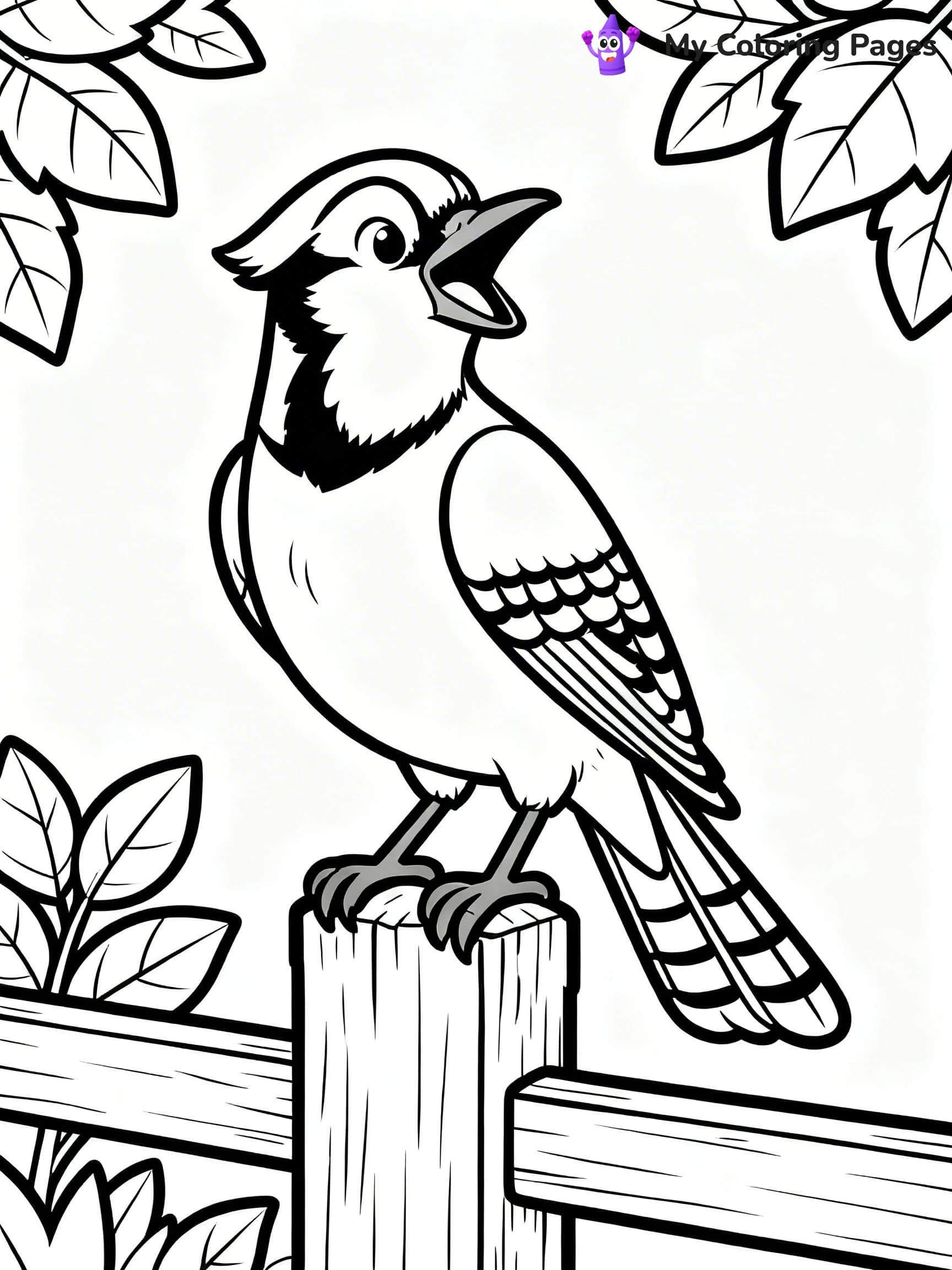 Blue Jay Coloring Pages - 11