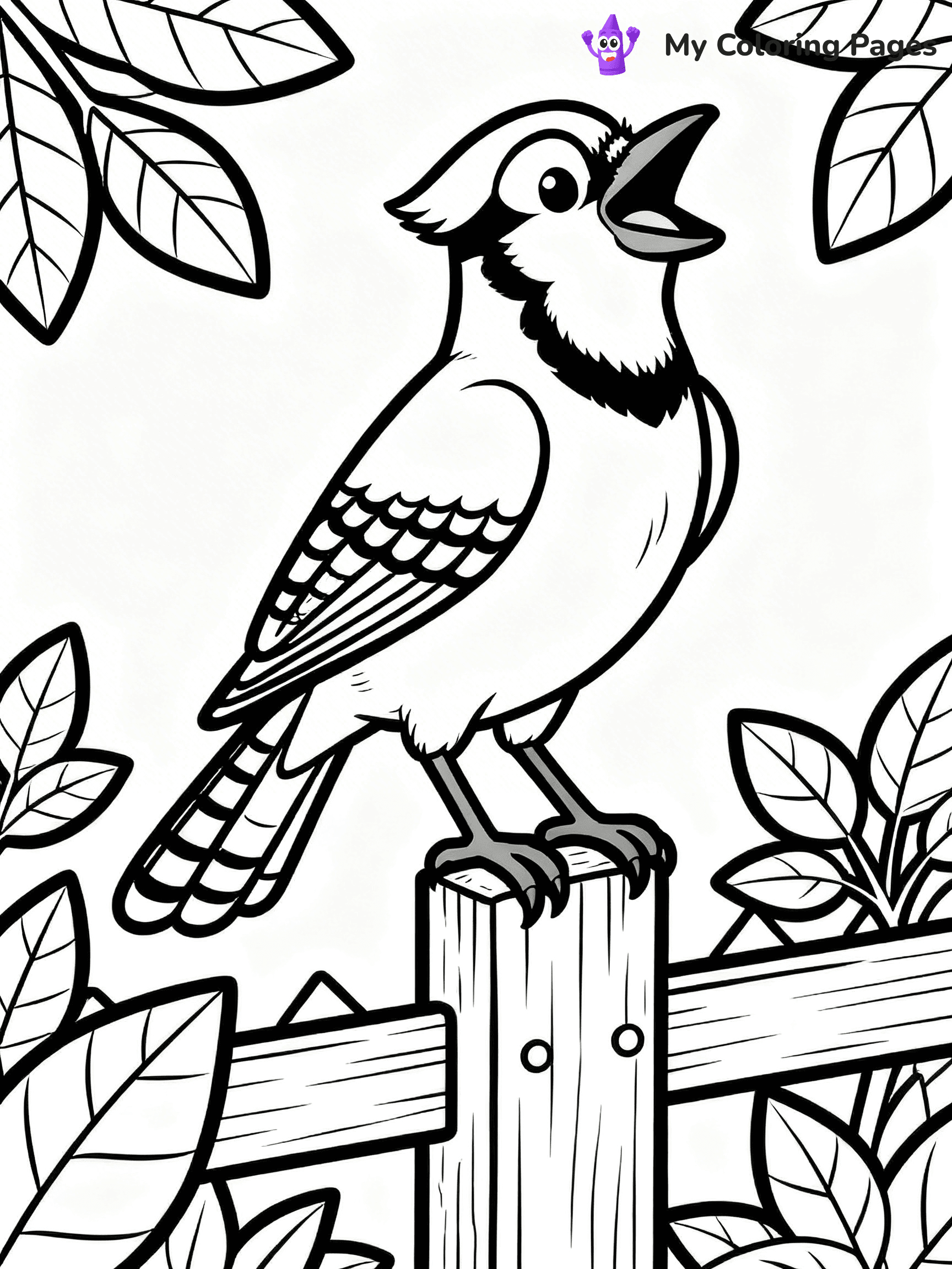 Blue Jay Coloring Pages - 9