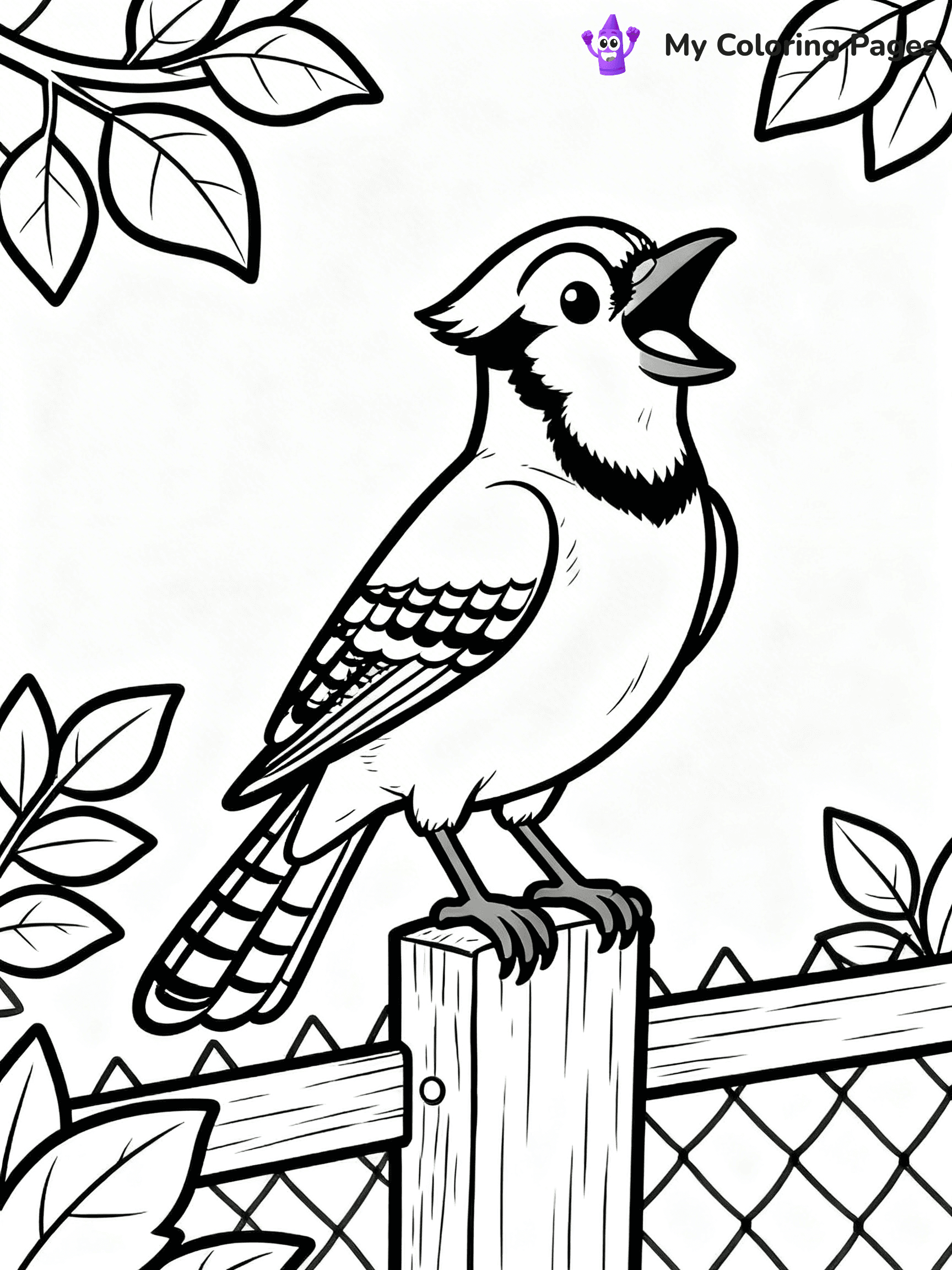 Blue Jay Coloring Pages - 8