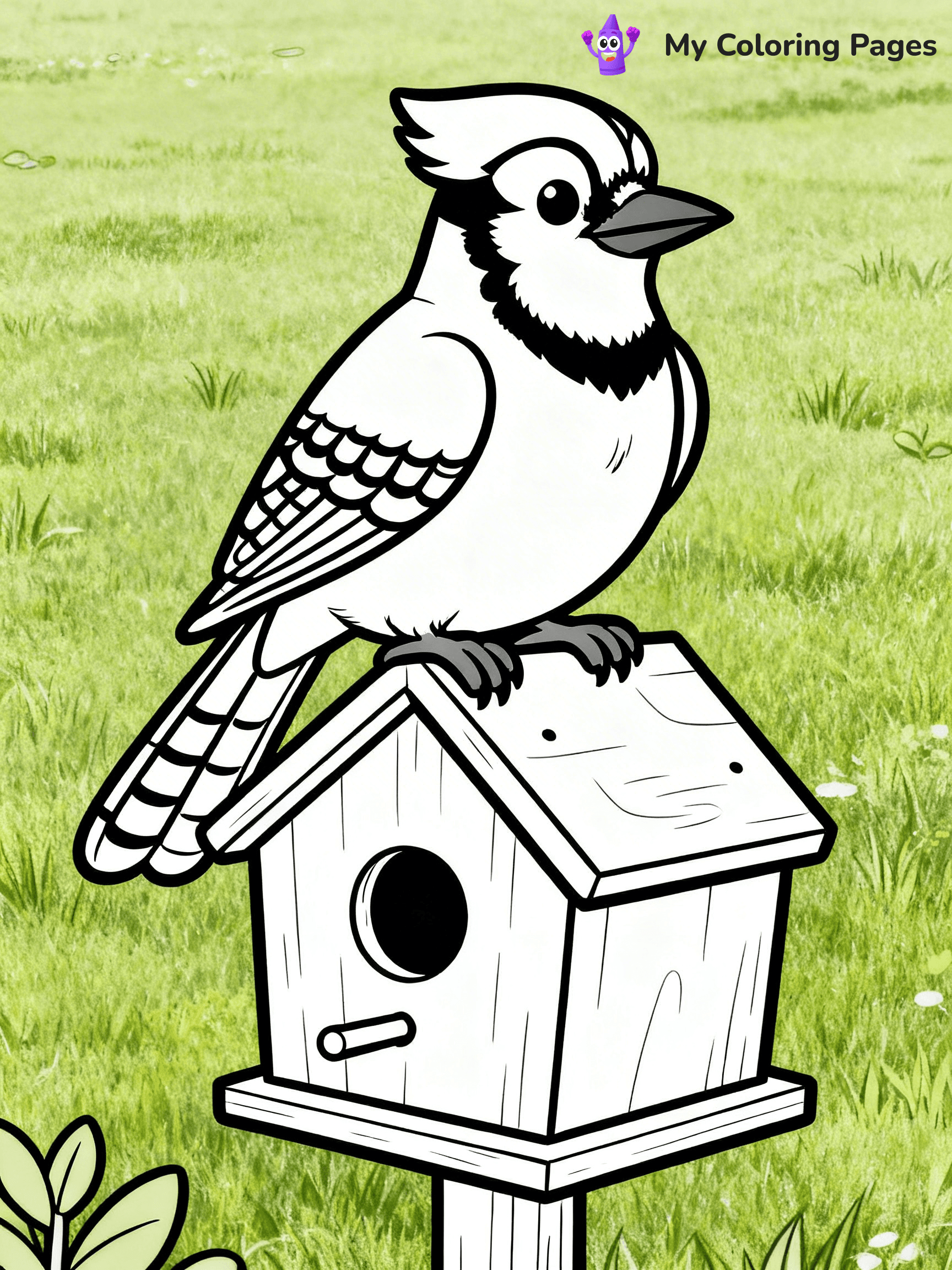 Blue Jay Coloring Pages - 4