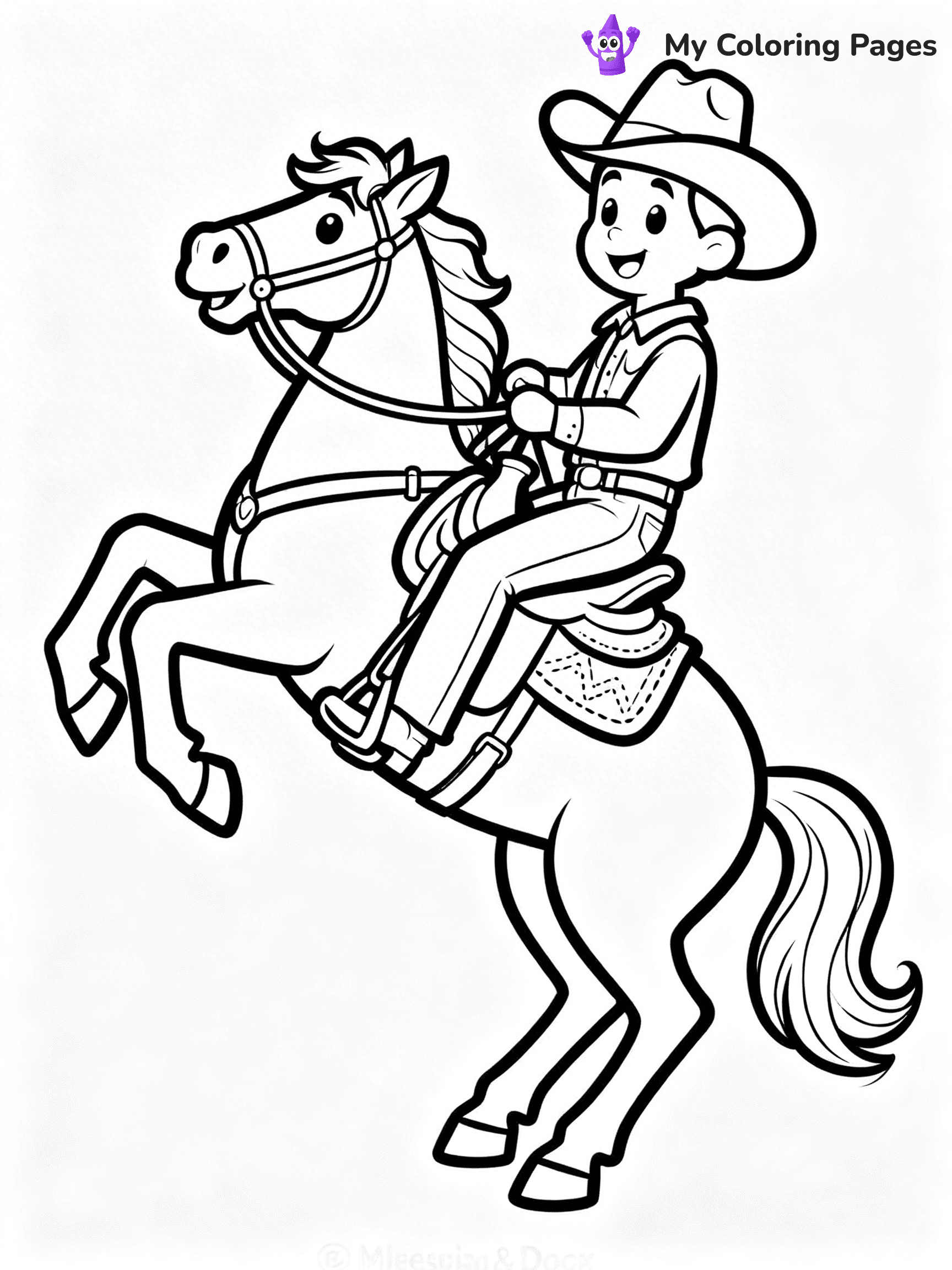 Rodeo Coloring Pages - 79