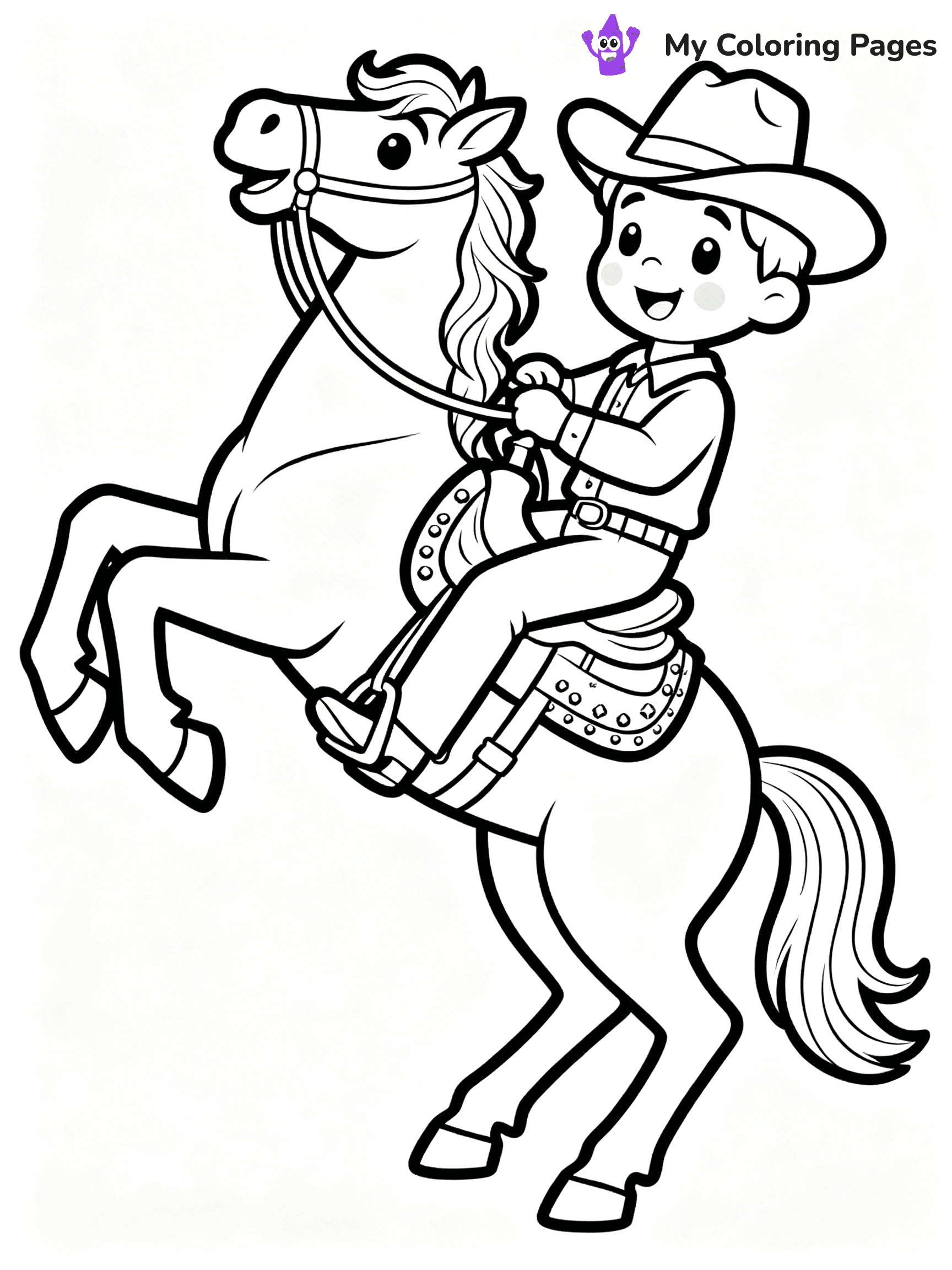 Rodeo Coloring Pages - 74