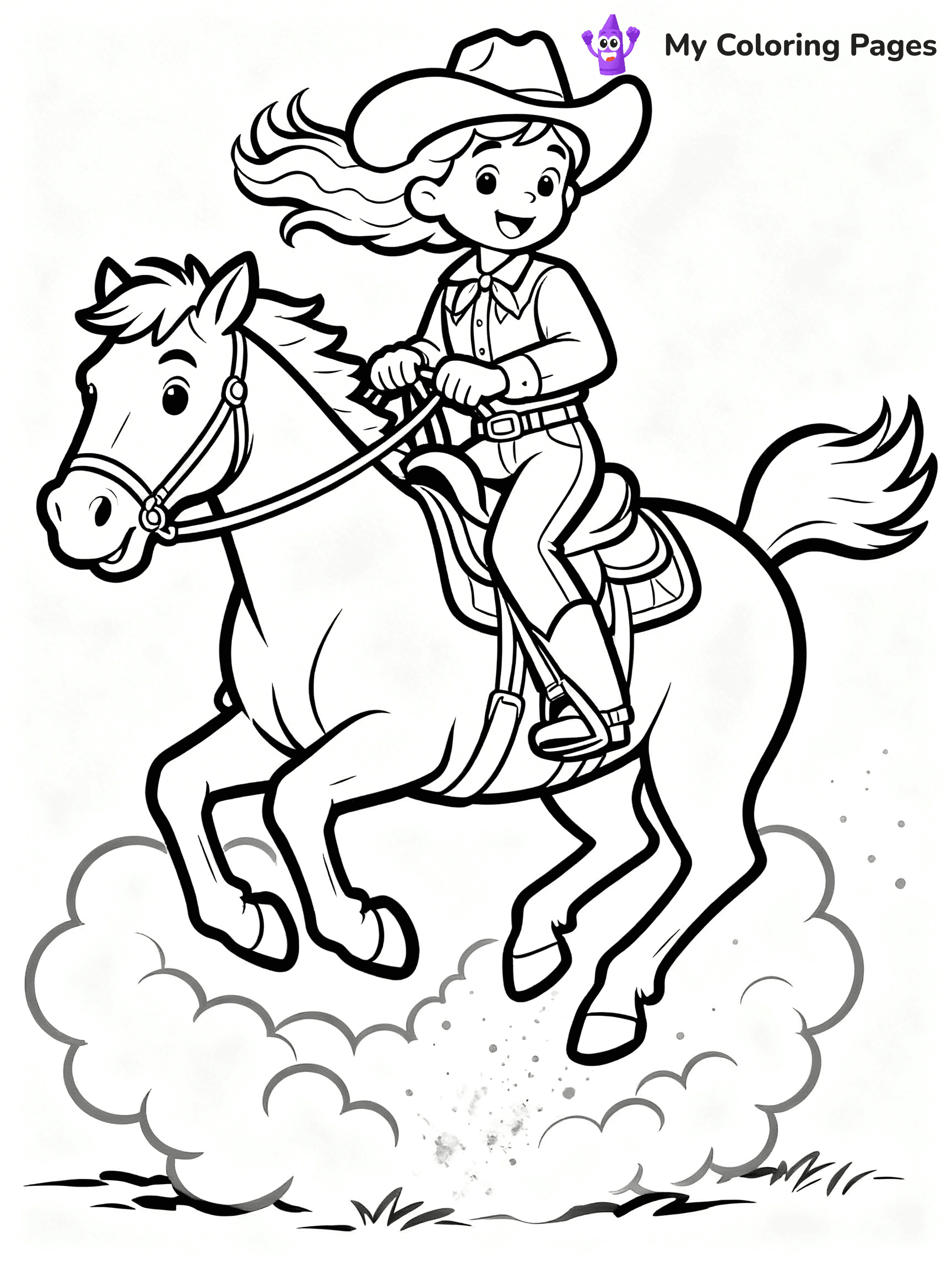 Rodeo Coloring Pages - 52