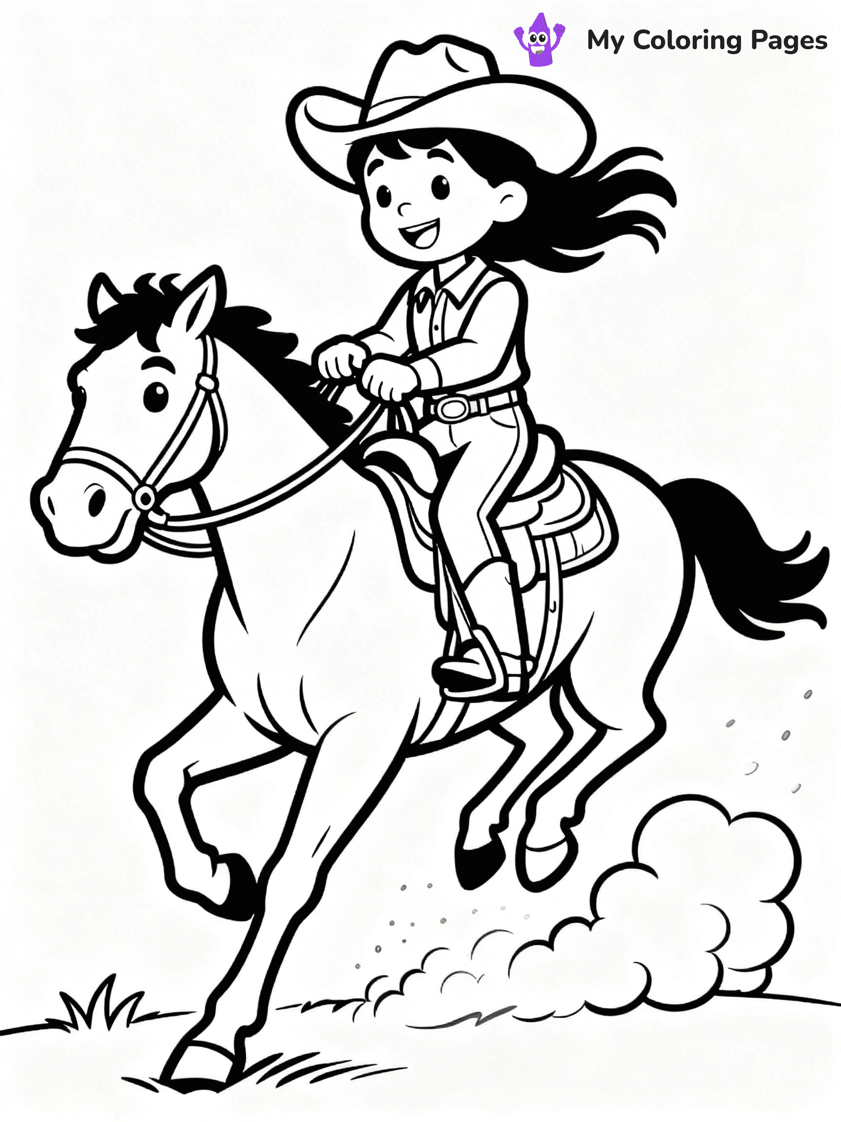 Rodeo Coloring Pages - 49
