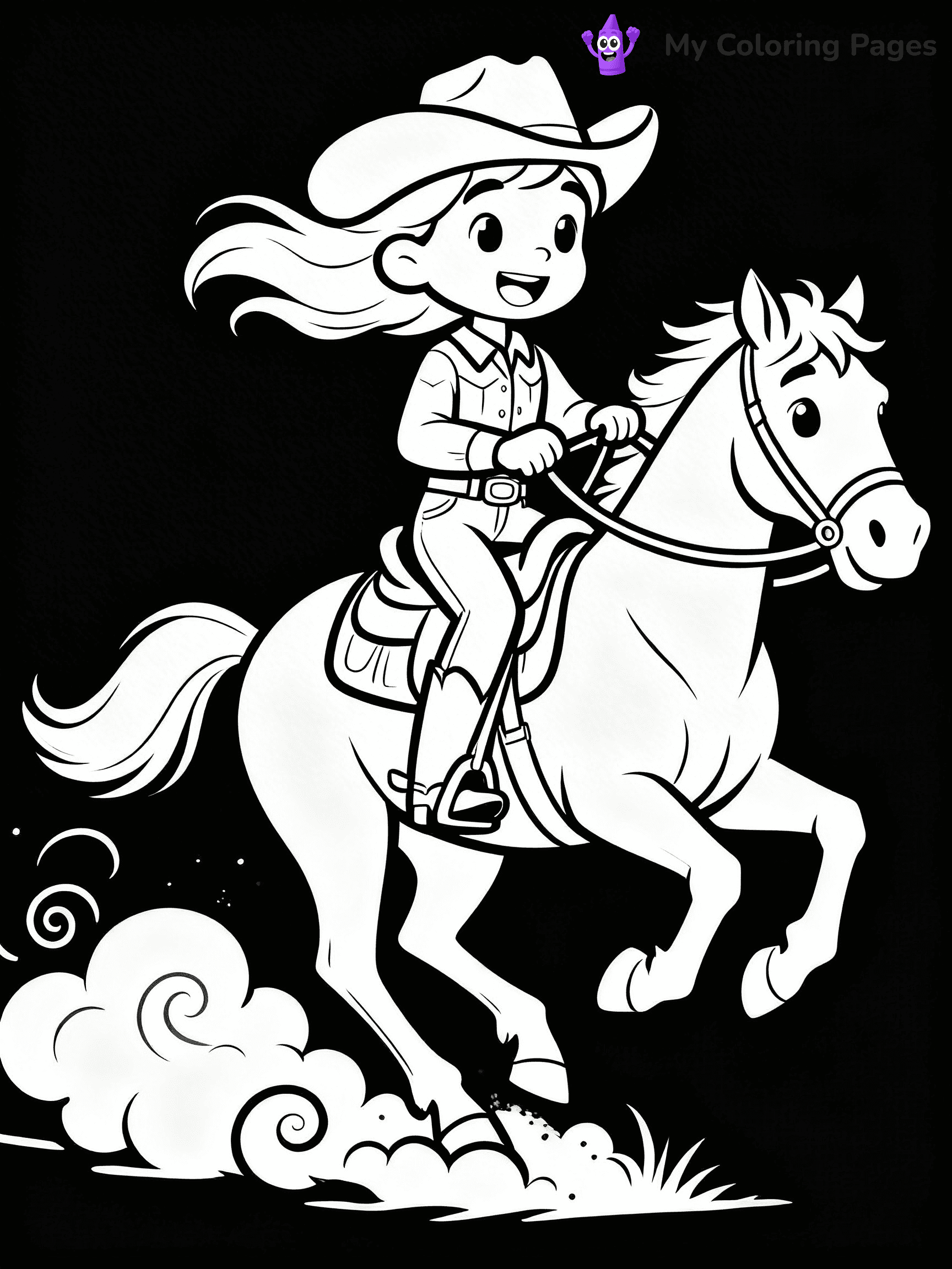 Rodeo Coloring Pages - 48