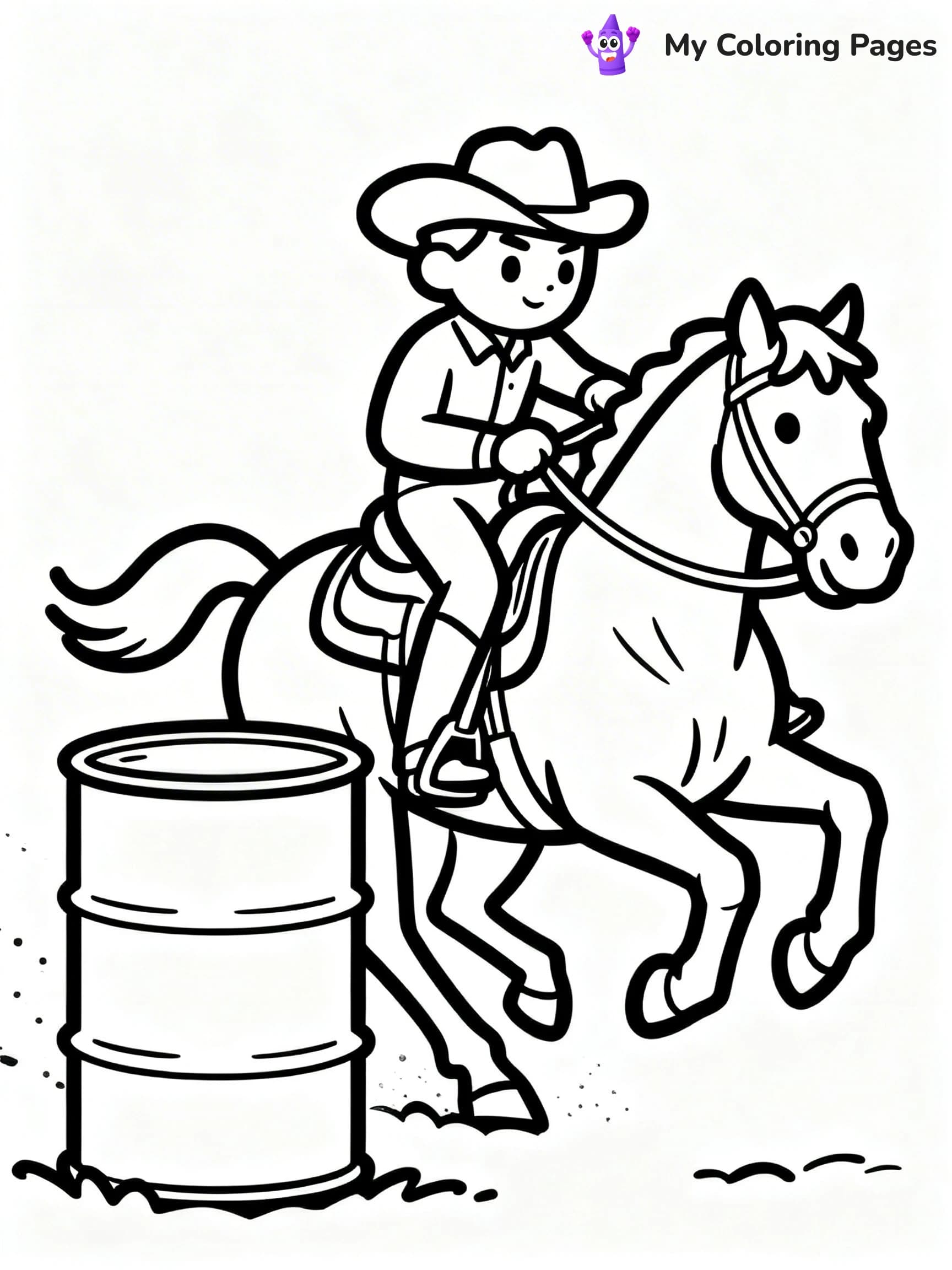 Rodeo Coloring Pages - 24