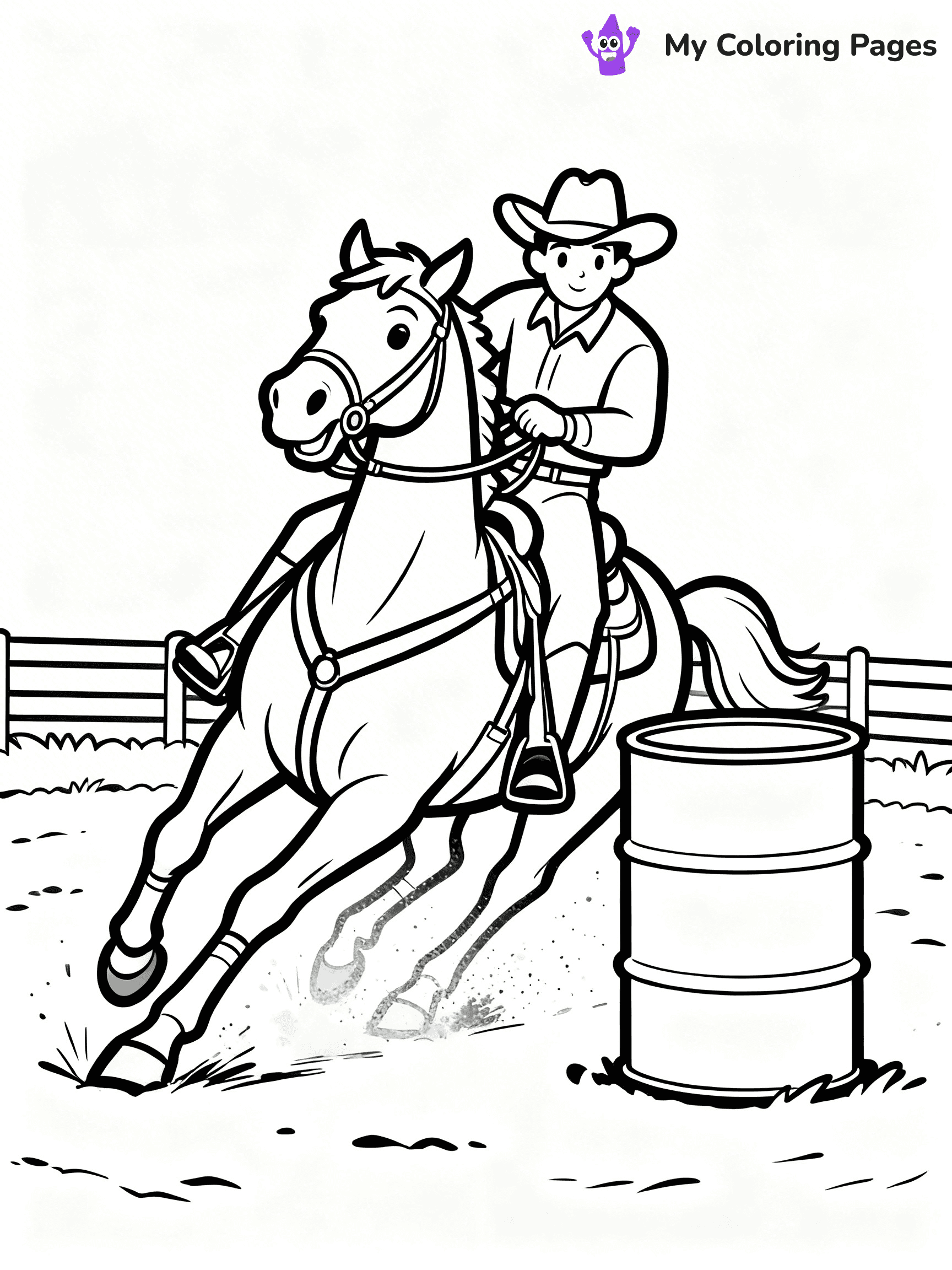 Rodeo Coloring Pages - 23