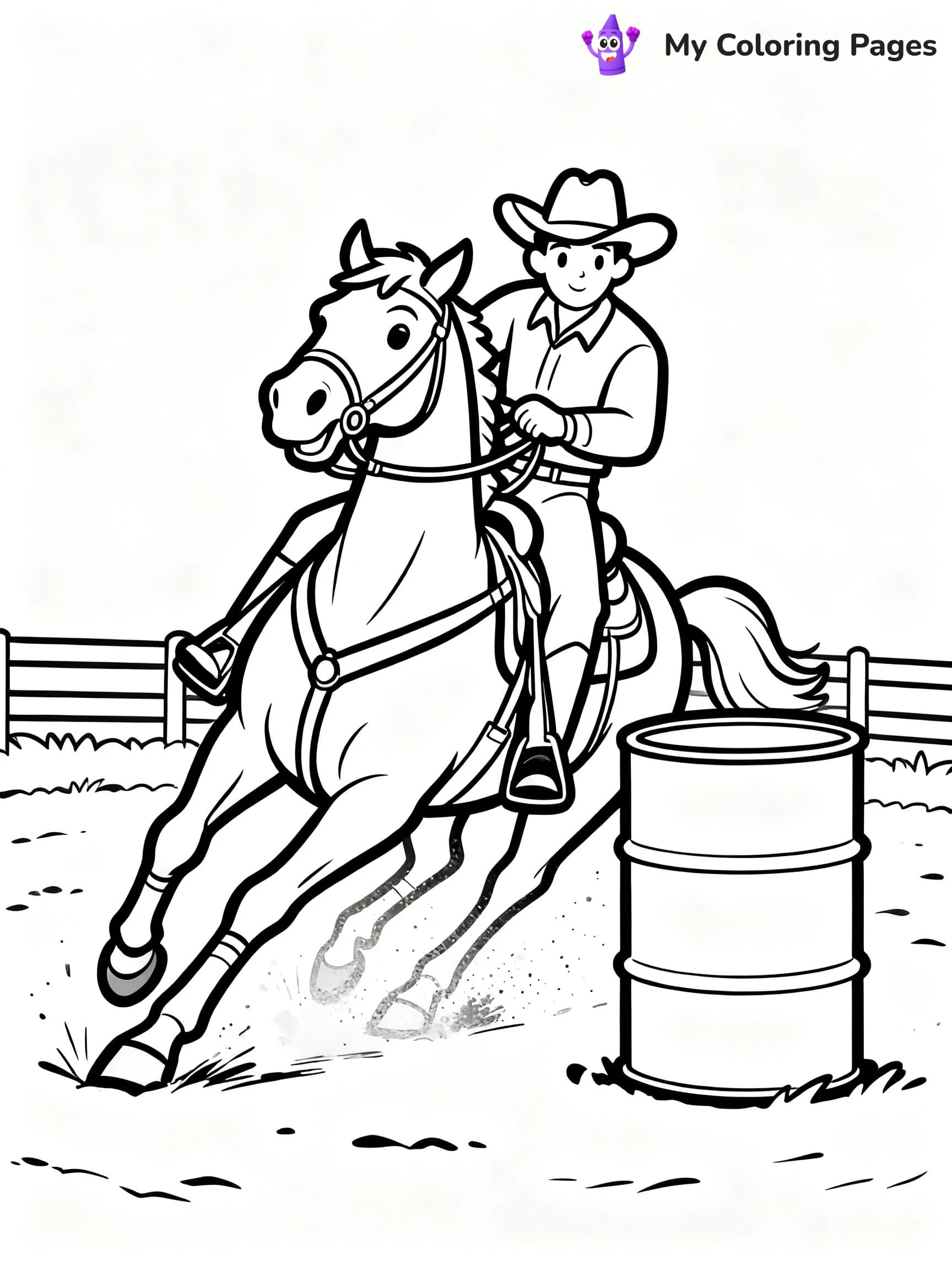 Rodeo Coloring Pages - 23