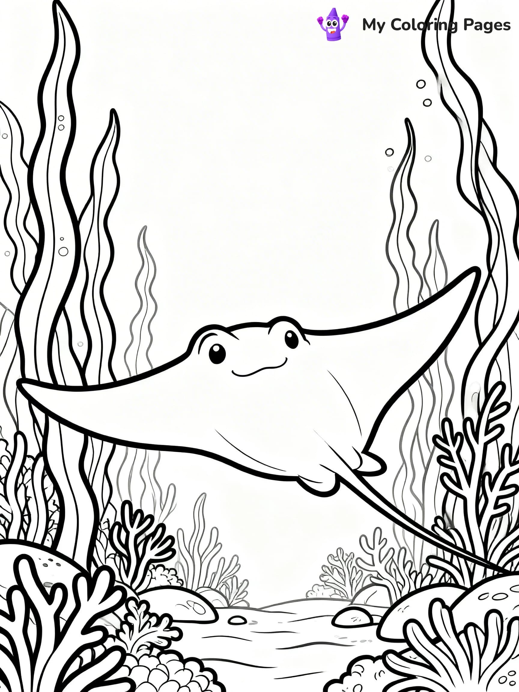 Stingray Coloring Pages - 24