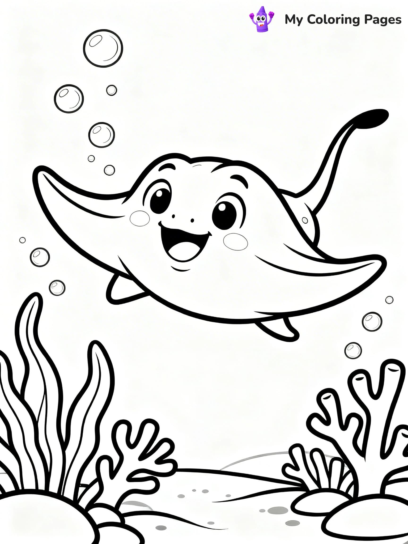 Stingray Coloring Pages - 23
