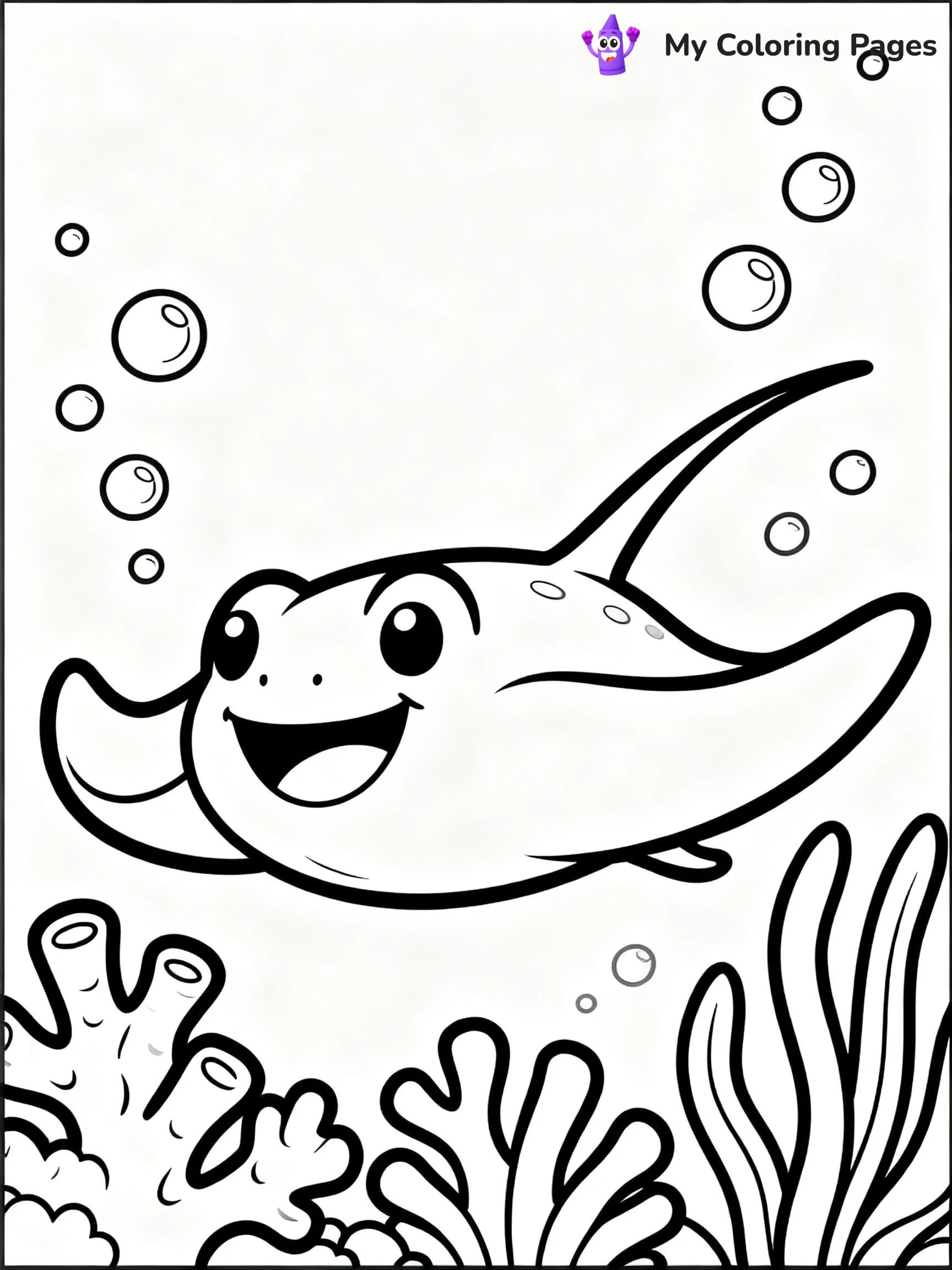 Stingray Coloring Pages - 22