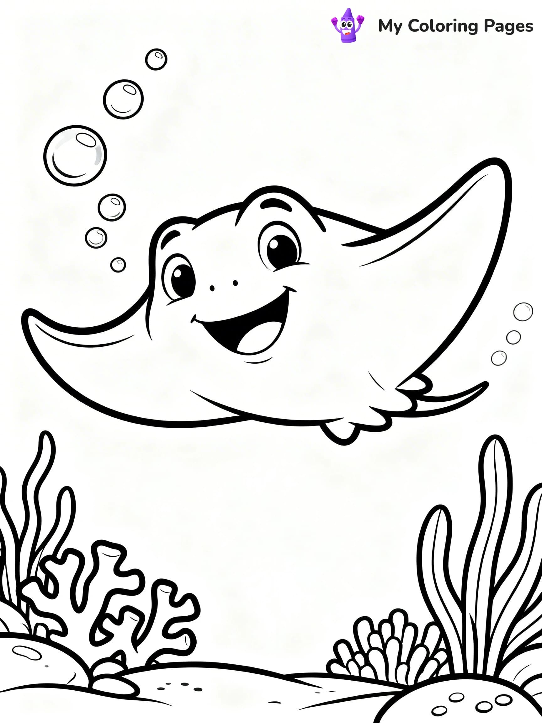 Stingray Coloring Pages - 21